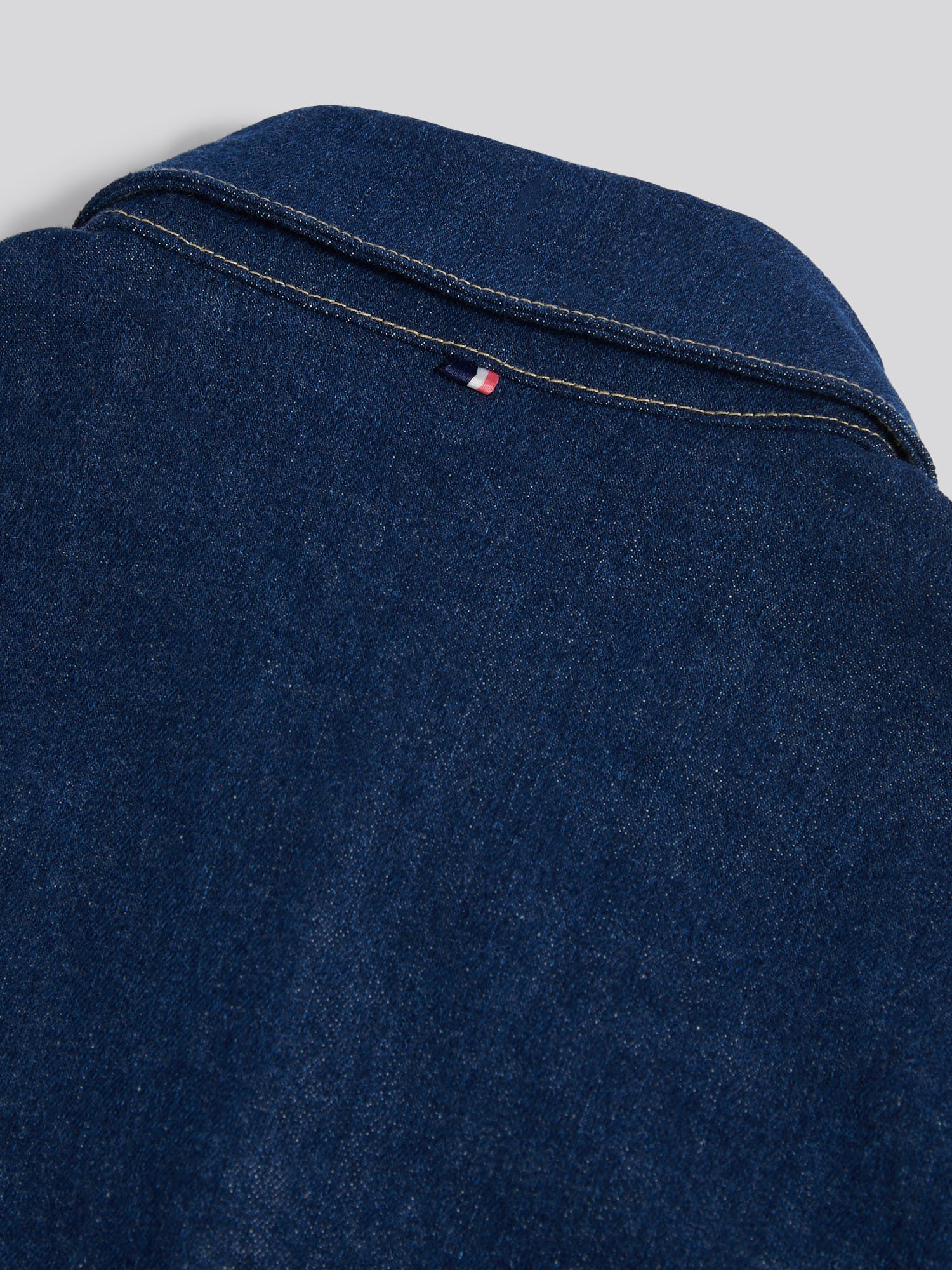Womens Denim Midi Shirt Dress Mid Wash - Image 10