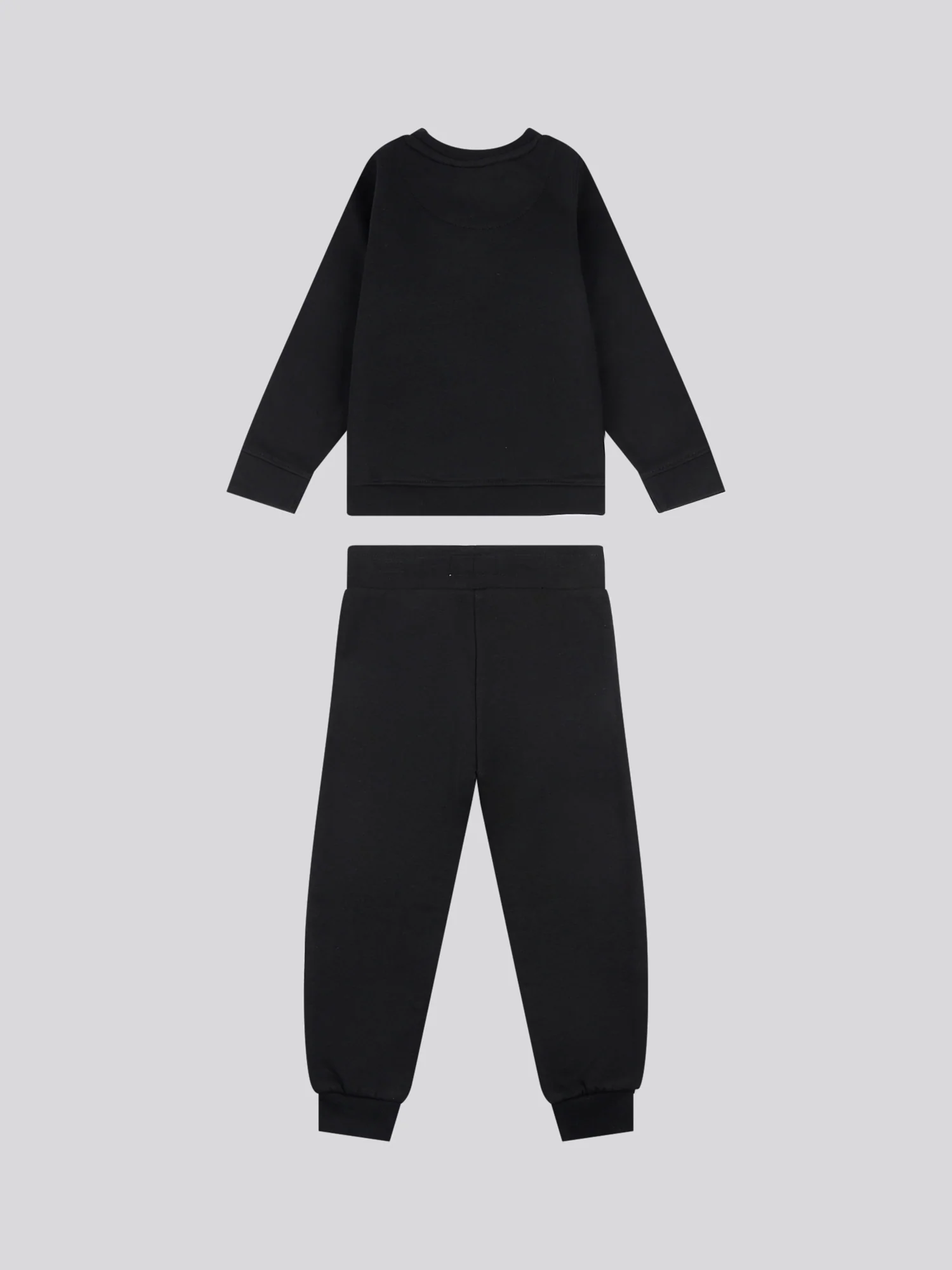 Boys Double Horsemen Crew & Jogger Set in Black - Image 2