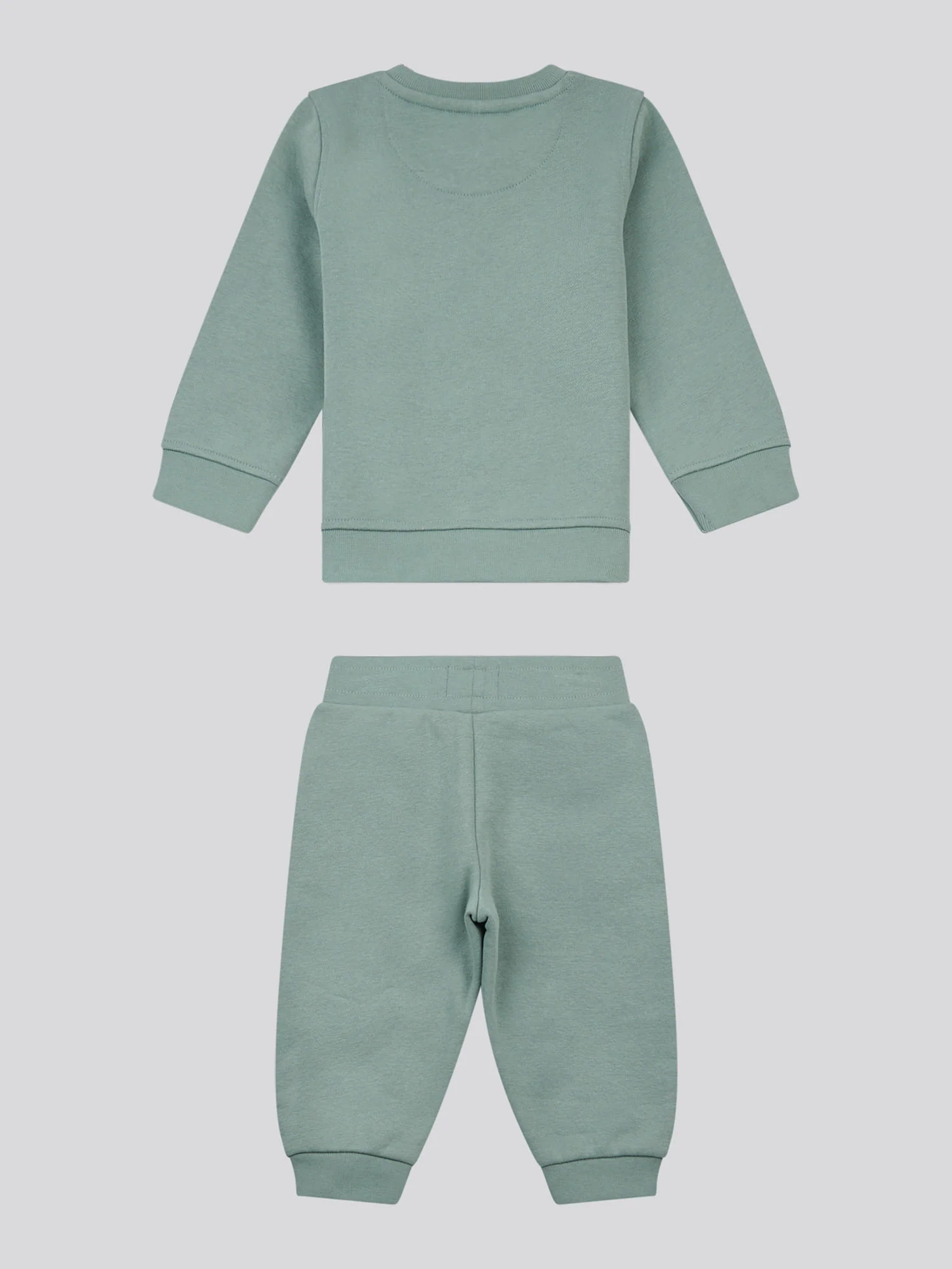 Boys Double Horsemen Crew & Jogger Set in Chinois Green - Image 6