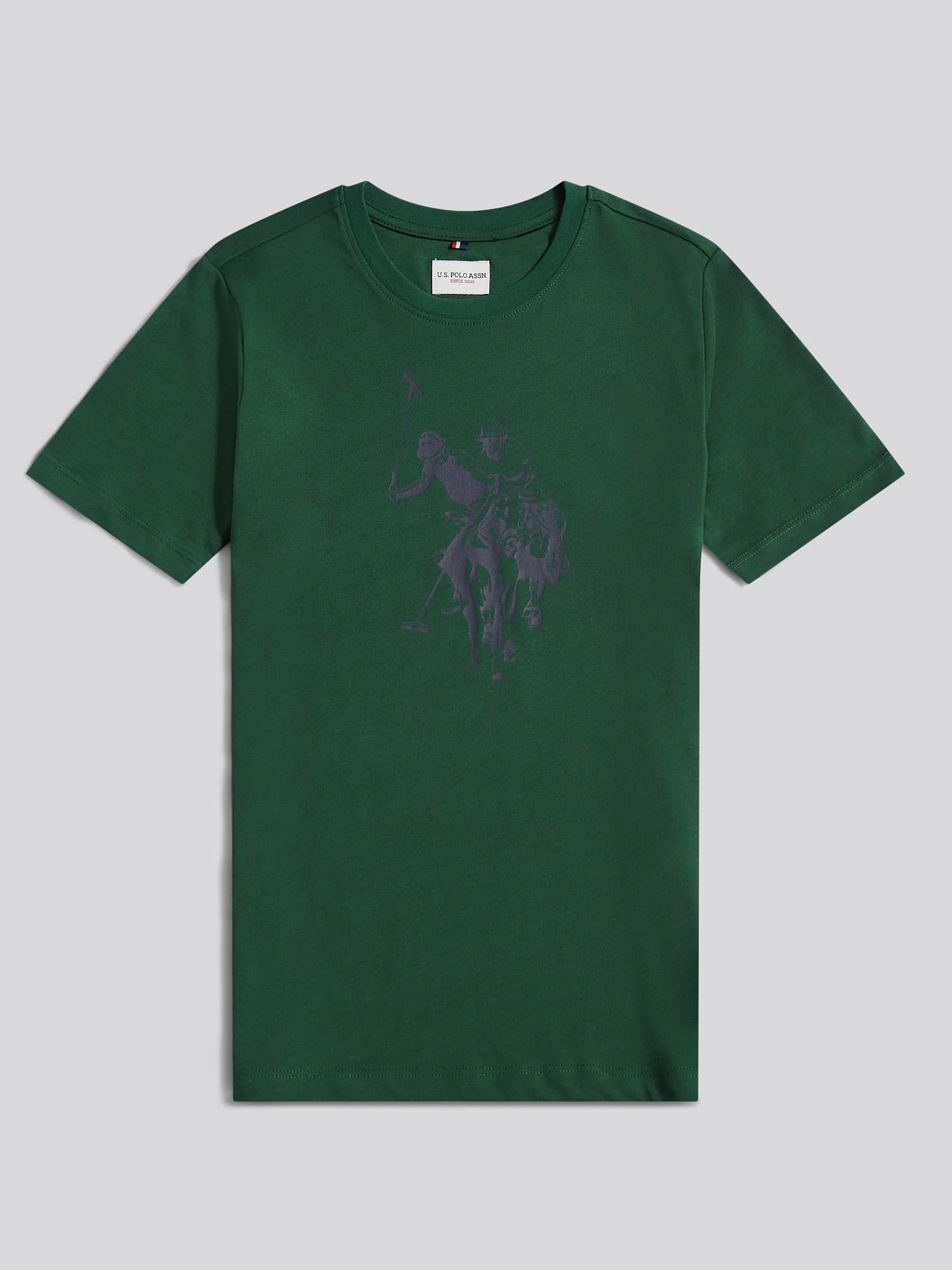 Boys Double Horsemen Graphic T-Shirt in Pineneedle - Image 6