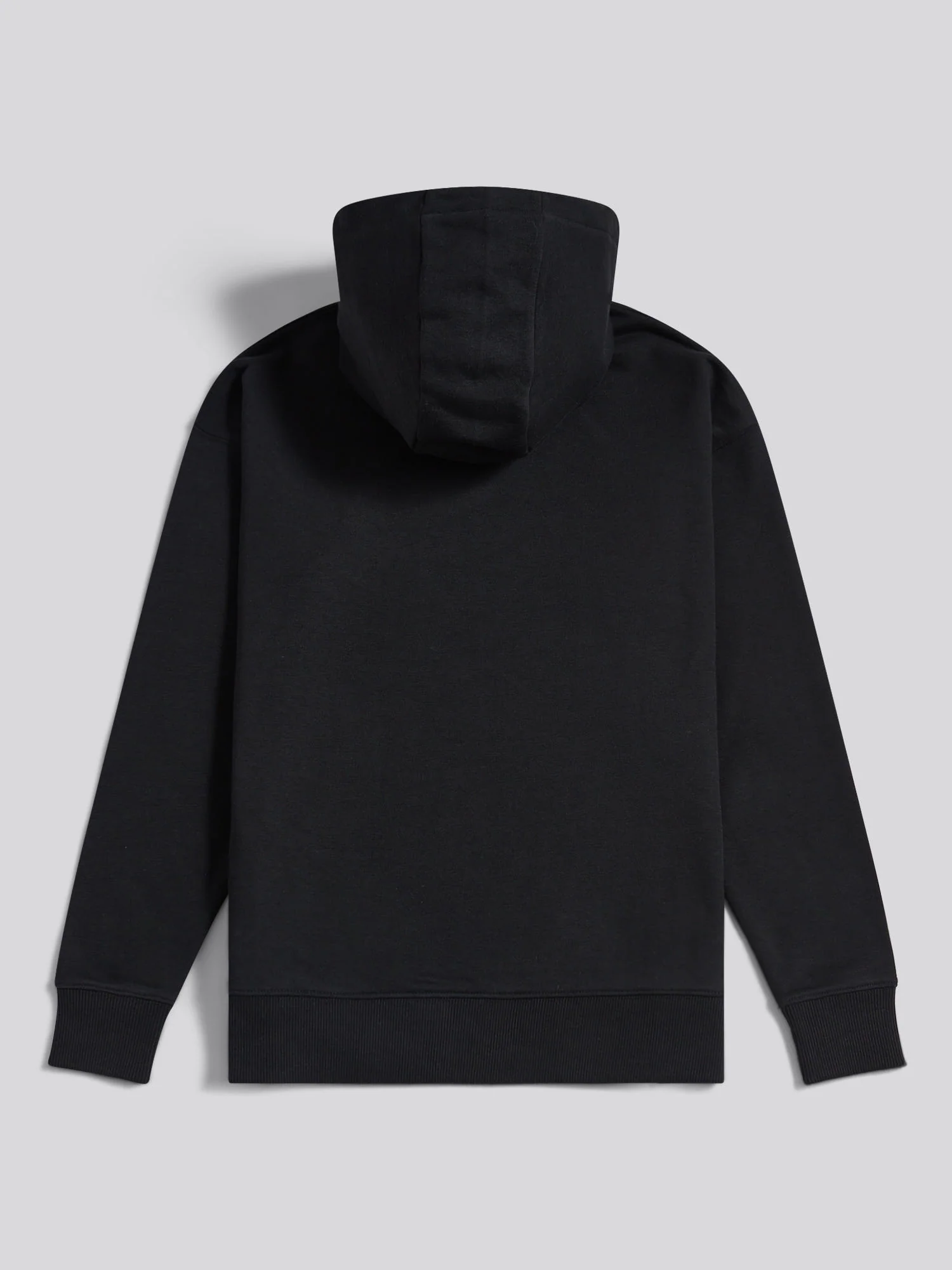 Womens Double Horsemen Logo Hoodie Black - Image 6