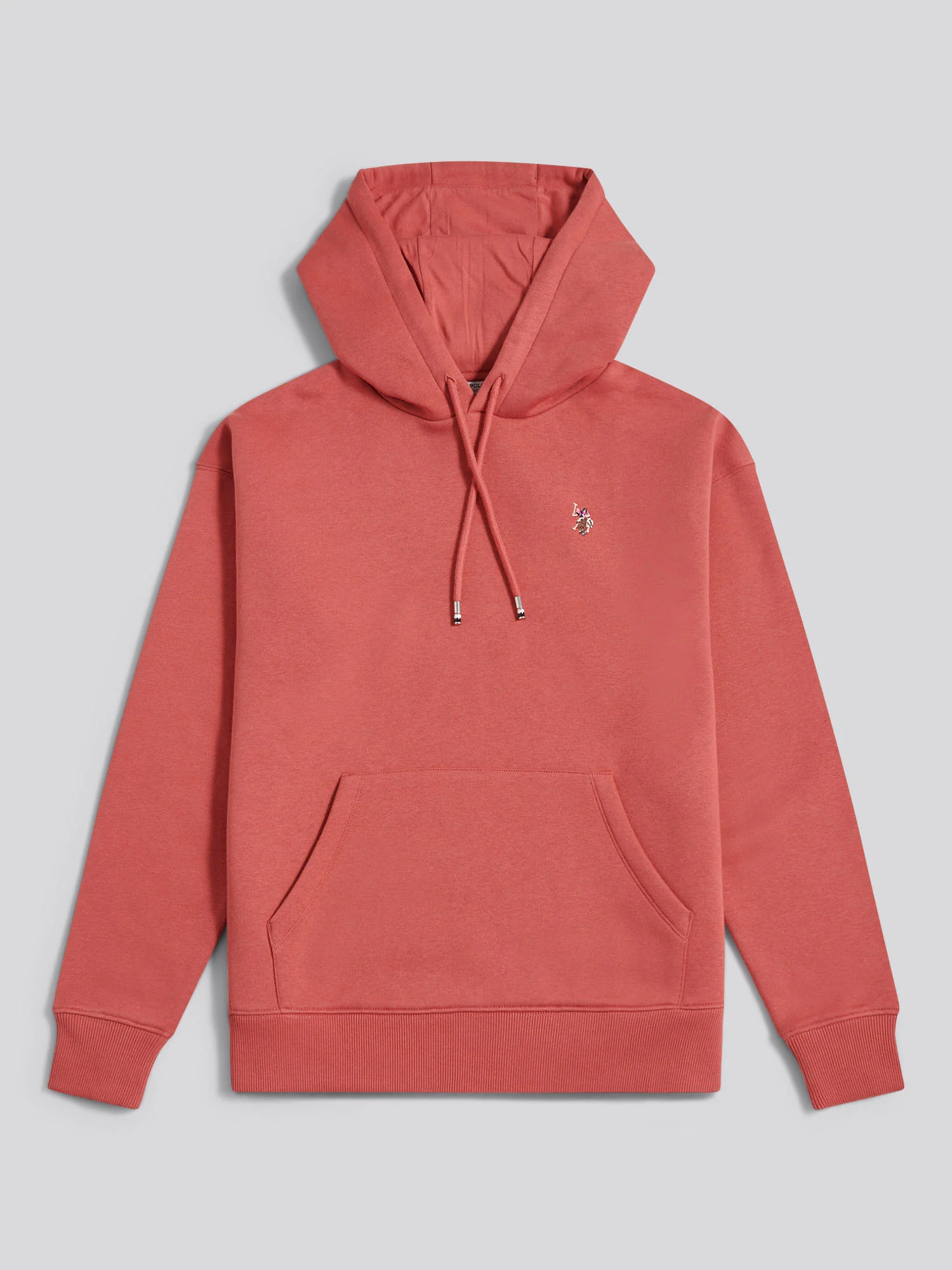 Womens Double Horsemen Hoodie Mineral Red - Image 7