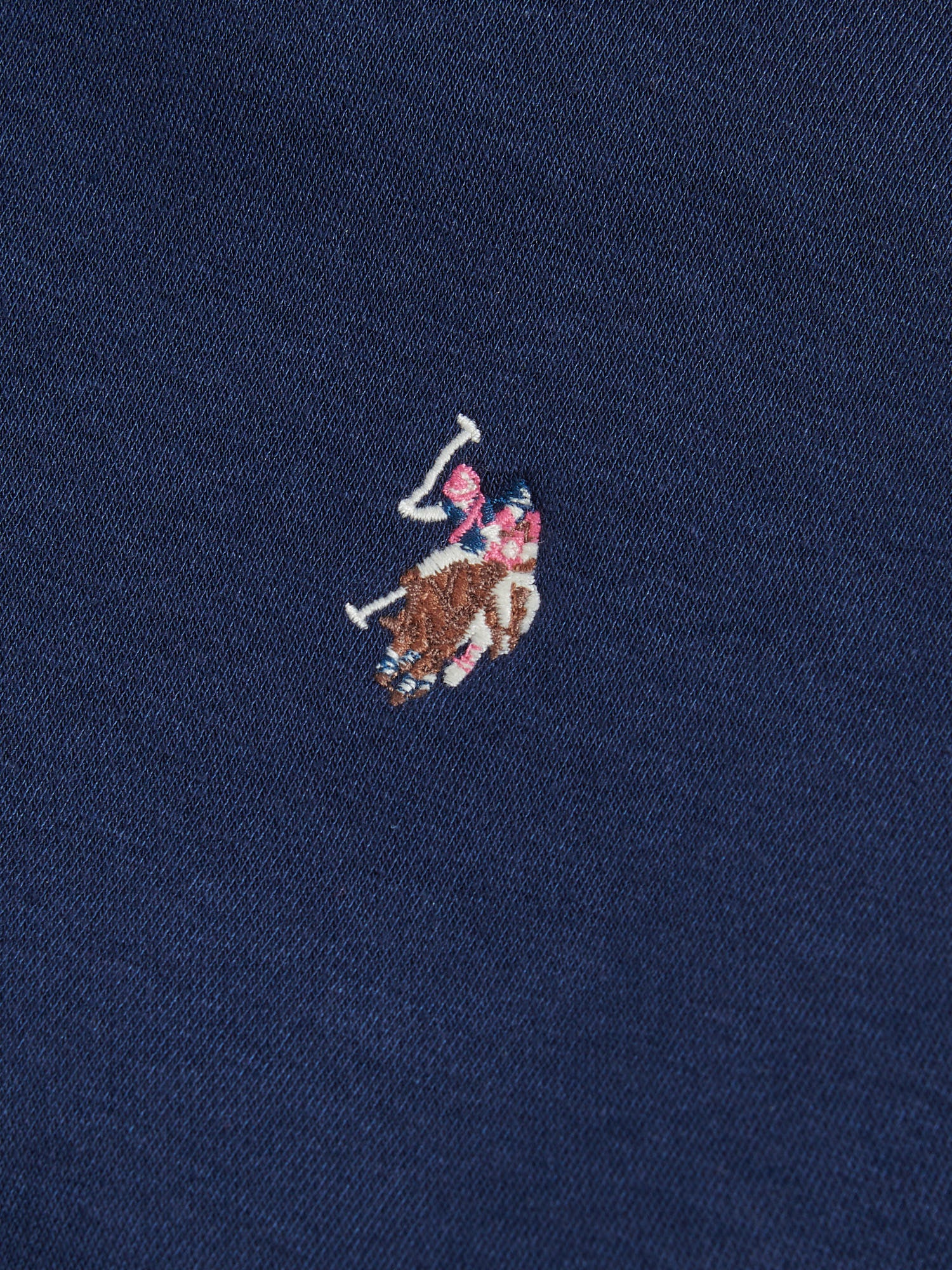 Womens Double Horsemen Hoodie Navy Iris - Image 7