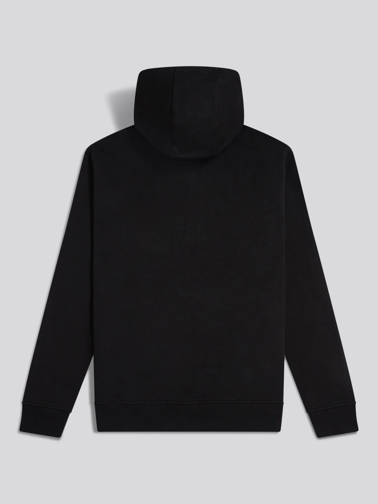 Mens Double Horsemen Interlock Zip Hoodie Black Bright White DHM - Image 7