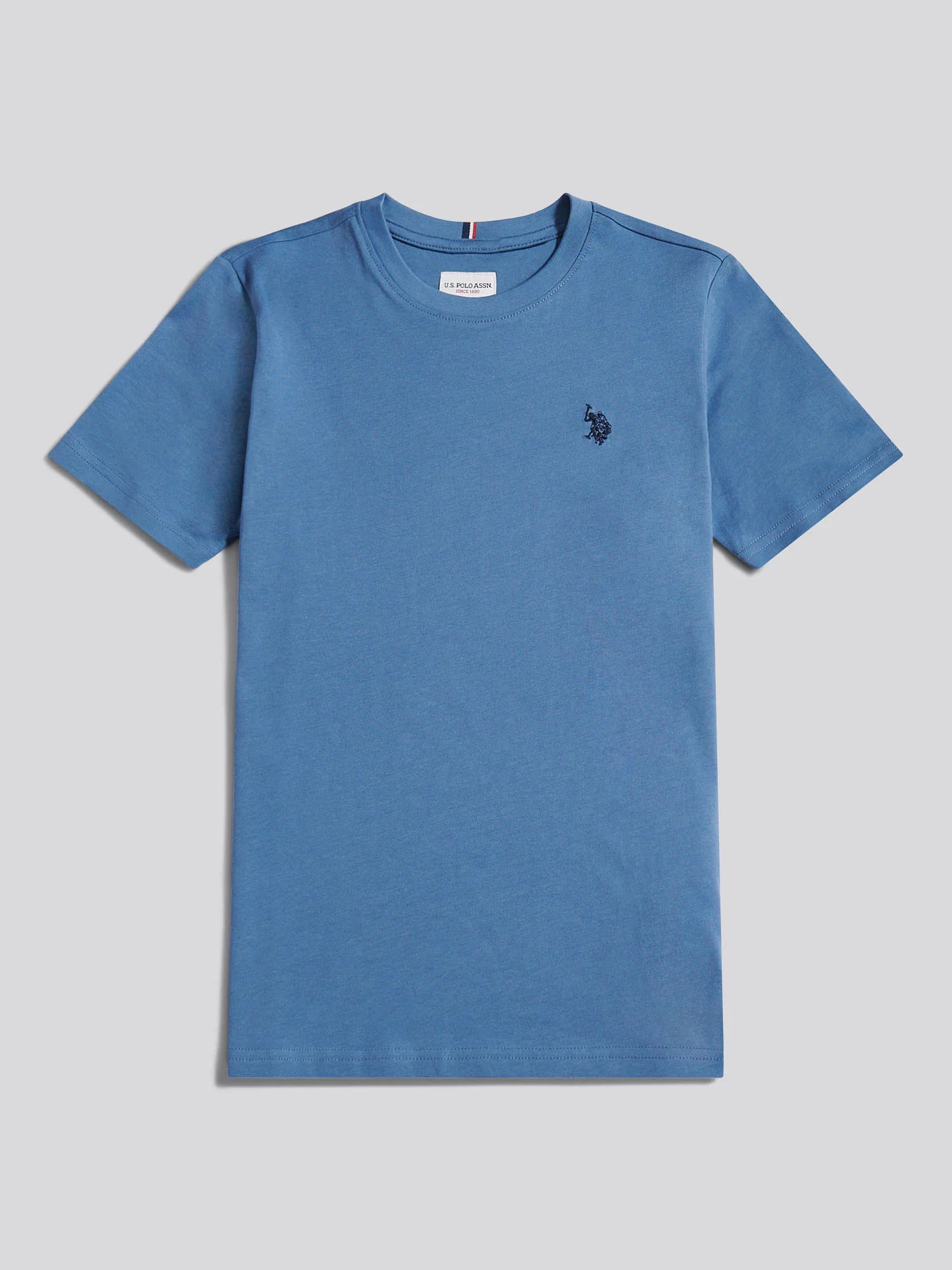 Boys Texture Double Horsemen T-Shirt Blue Horizon - Image 5