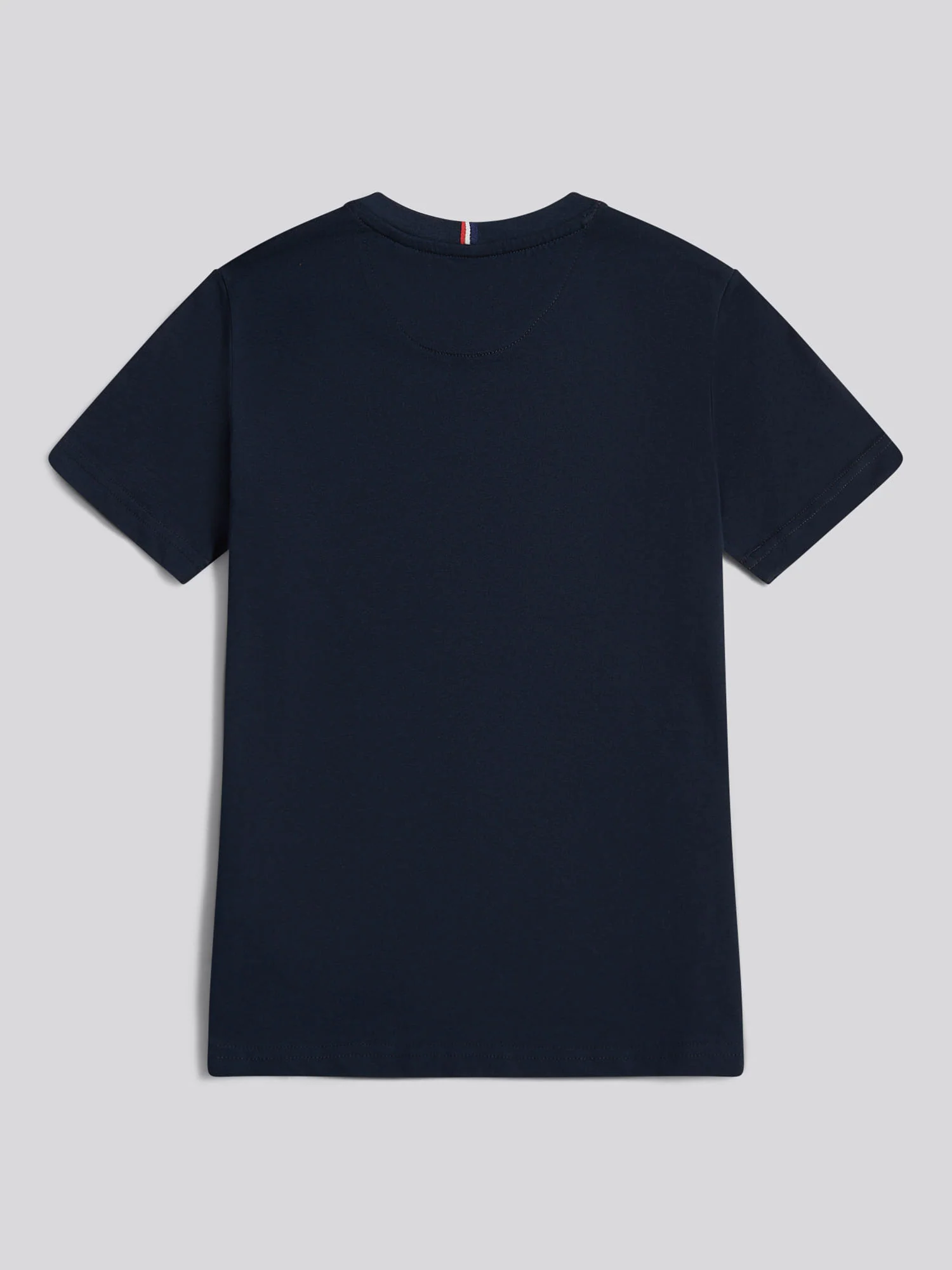 Boys Texture Double Horsemen T-Shirt Dark Sapphire Navy / Haute Red DHM - Image 6