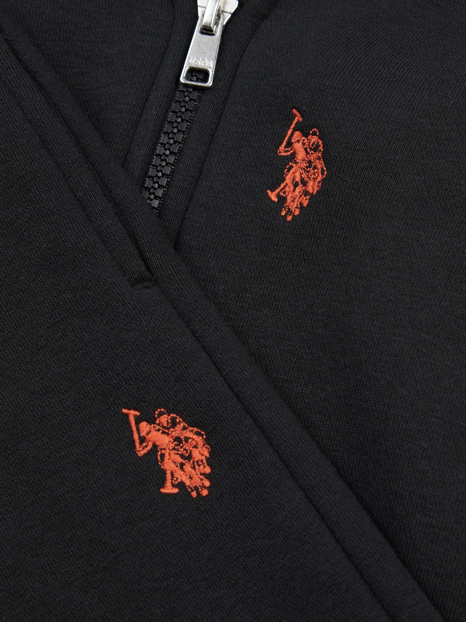 Boys Double Horsemen Zip Hoodie & Jogger Set in Black - Image 13