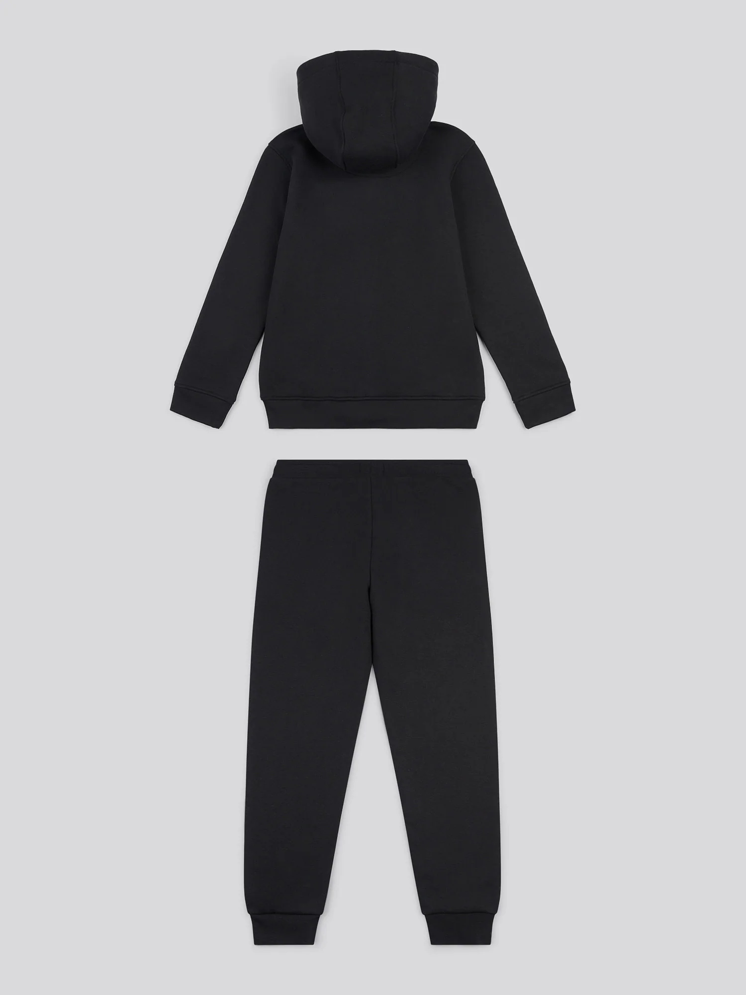 Boys Double Horsemen Zip Hoodie & Jogger Set in Black - Image 8