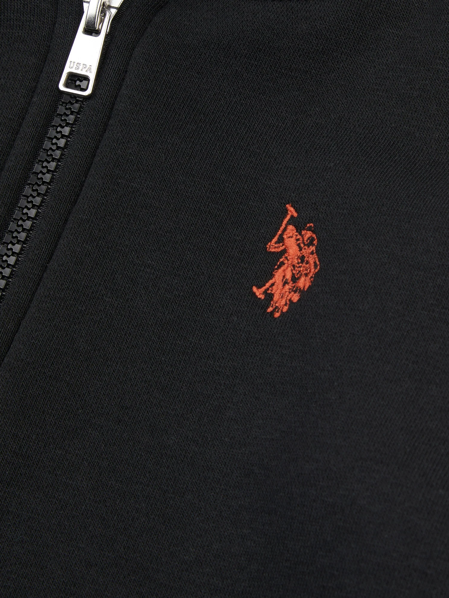 Boys Double Horsemen Zip Hoodie & Jogger Set in Black - Image 9