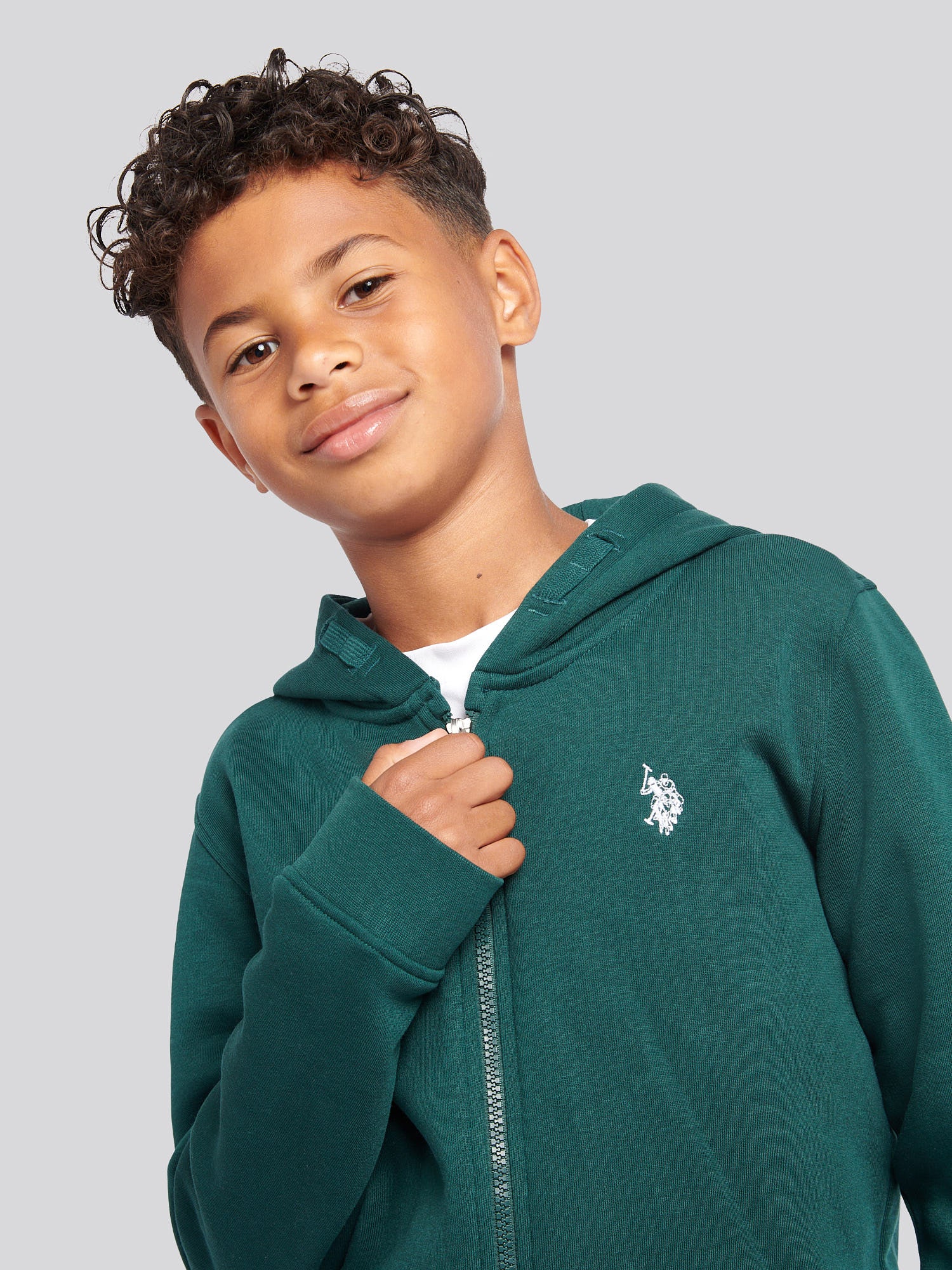 Boys Double Horsemen Zip Hoodie & Jogger Set in Ponderosa Pine - Image 5