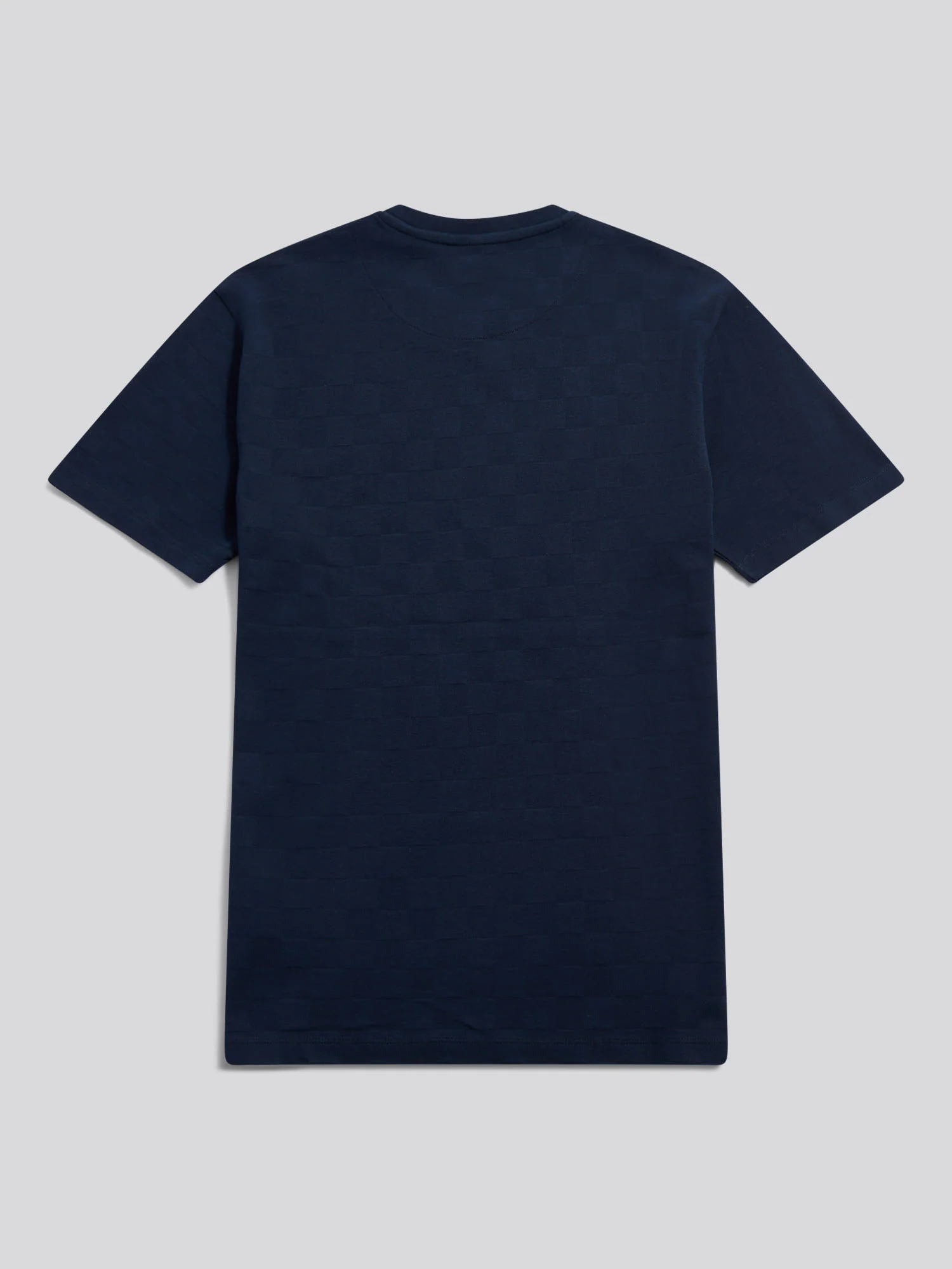 Mens Enlarged Square Texture T-Shirt Dark Sapphire Navy - Image 6