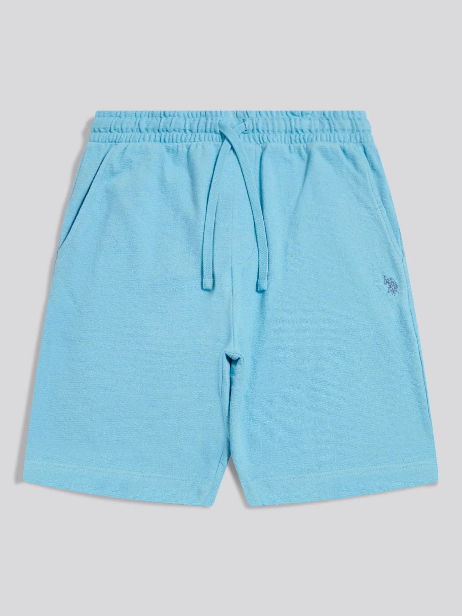 Mens Terry Sweat Shorts Air Blue - Image 5