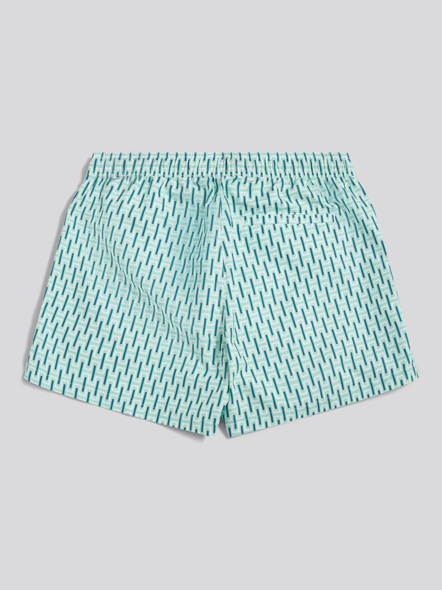 Mens Geo Print Swim Short Ice Green - Image 7