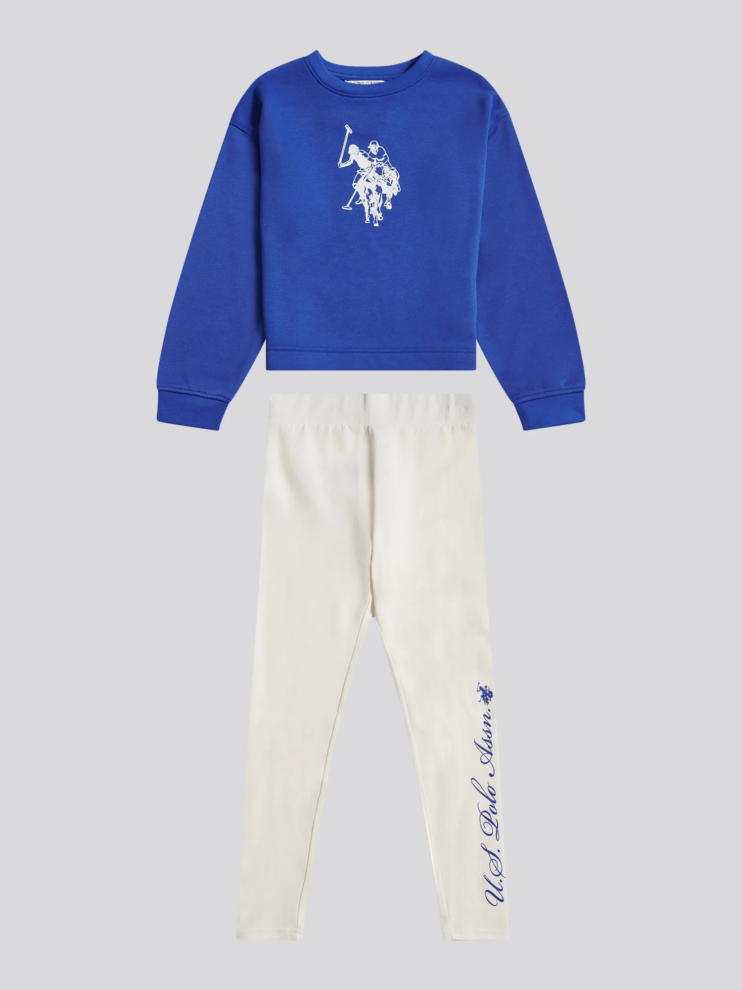 Girls Graphic Boxy Sweat & Legging Set Dazzling Blue - Image 7