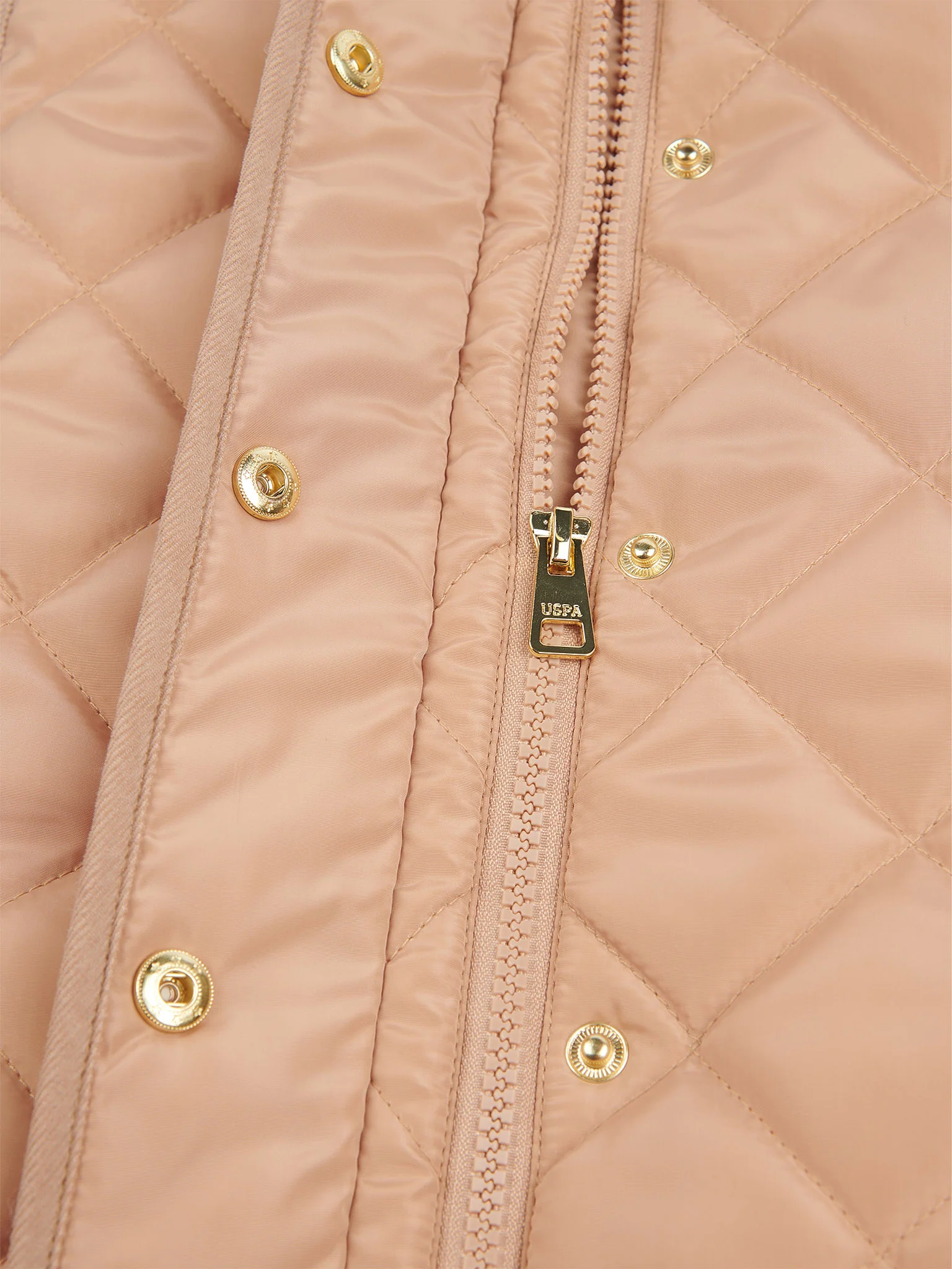 Girls Lightweight Quilted Gilet in Cuban Sand - Image 10