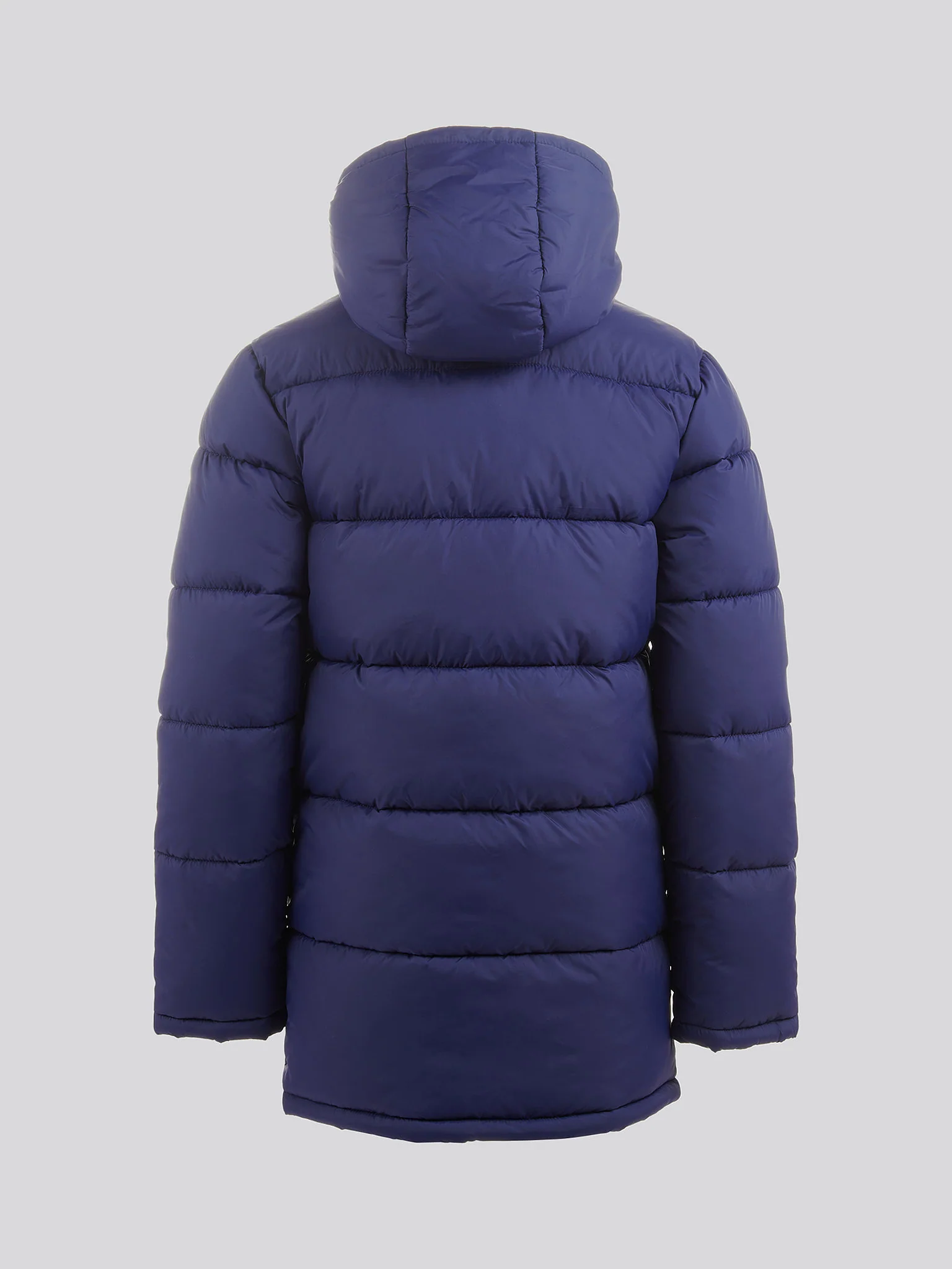 Girls Longline Puffer Jacket in Midnight Blue - Image 7