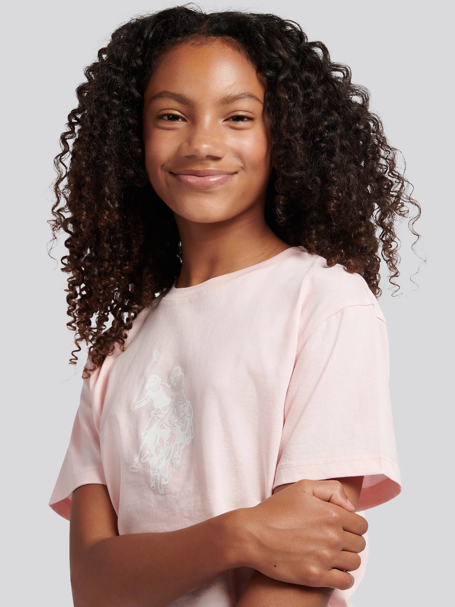 Girls Print T-Shirt & Jersey Short Set Crystal Rose - Image 5