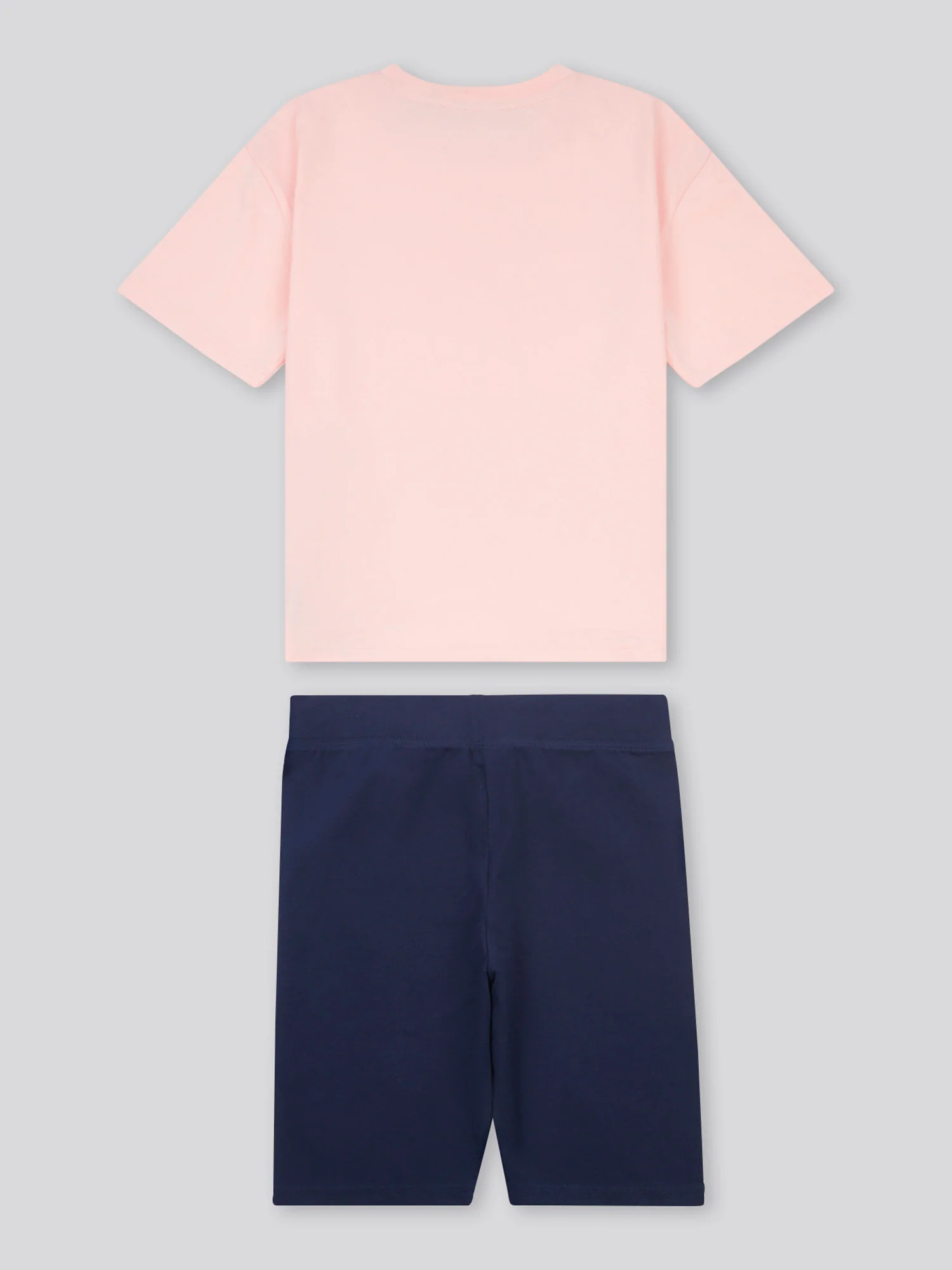 Girls Print T-Shirt & Jersey Short Set Crystal Rose - Image 8