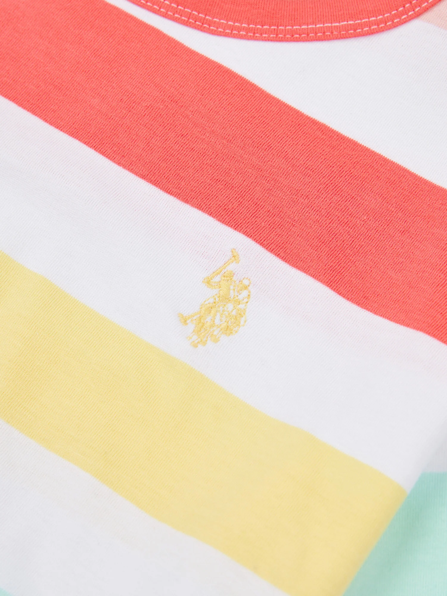 Girls Stripe T-Shirt & Legging Set in Sugar Coral - Image 10