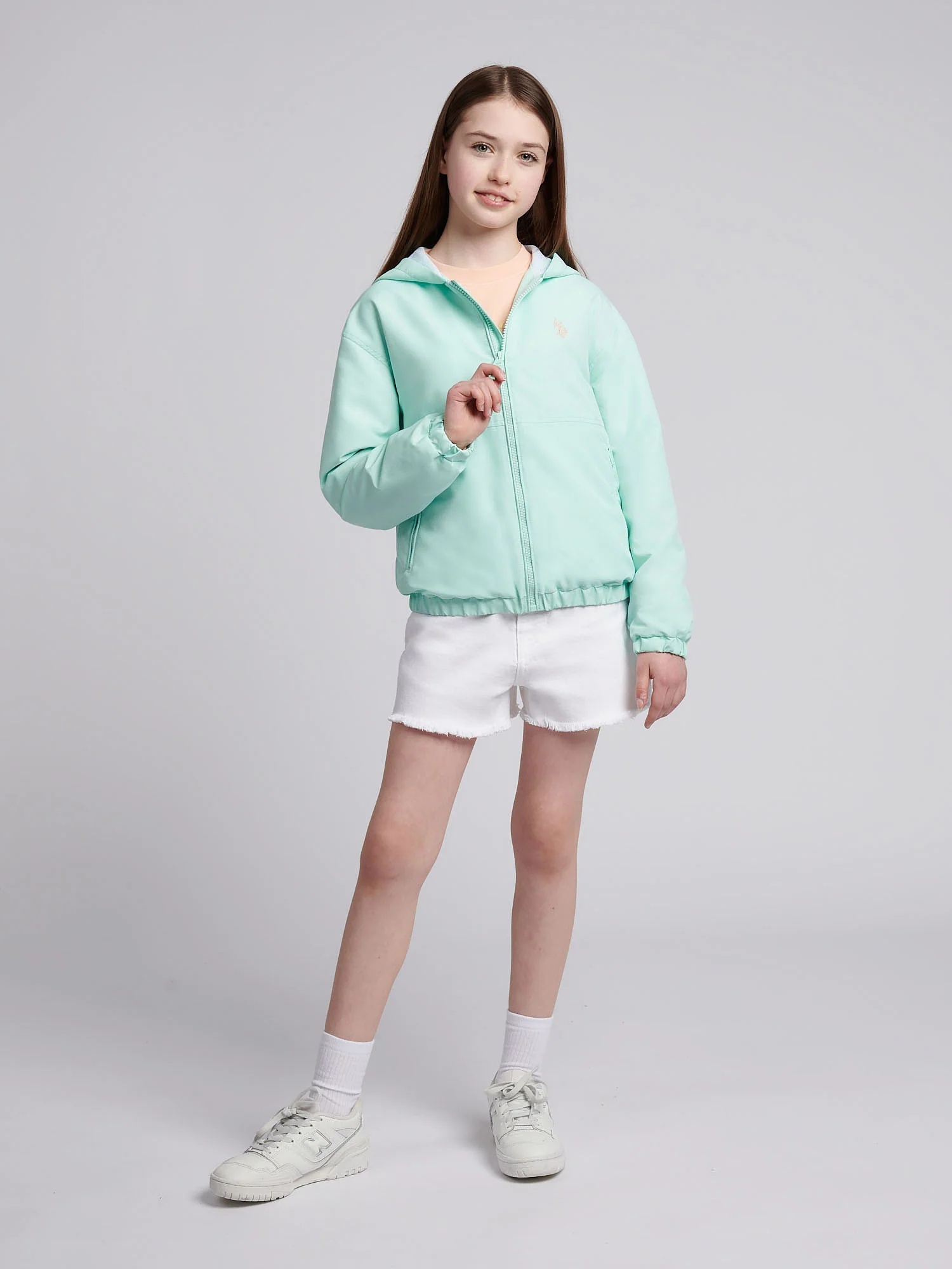 Girls Windbreaker in Blue Light - Image 3