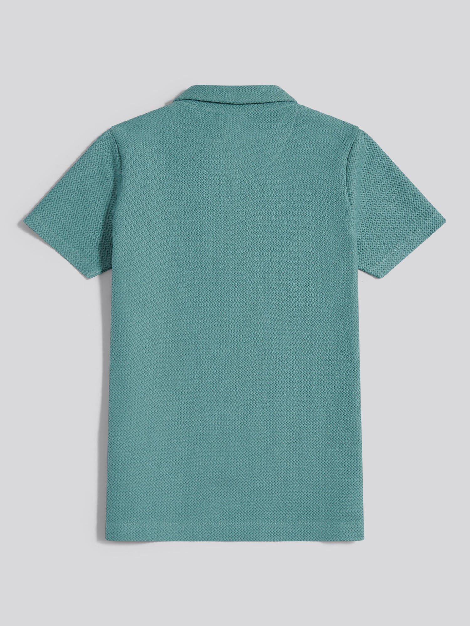 Boys Herringbone Collar Polo Shirt Arctic - Image 6