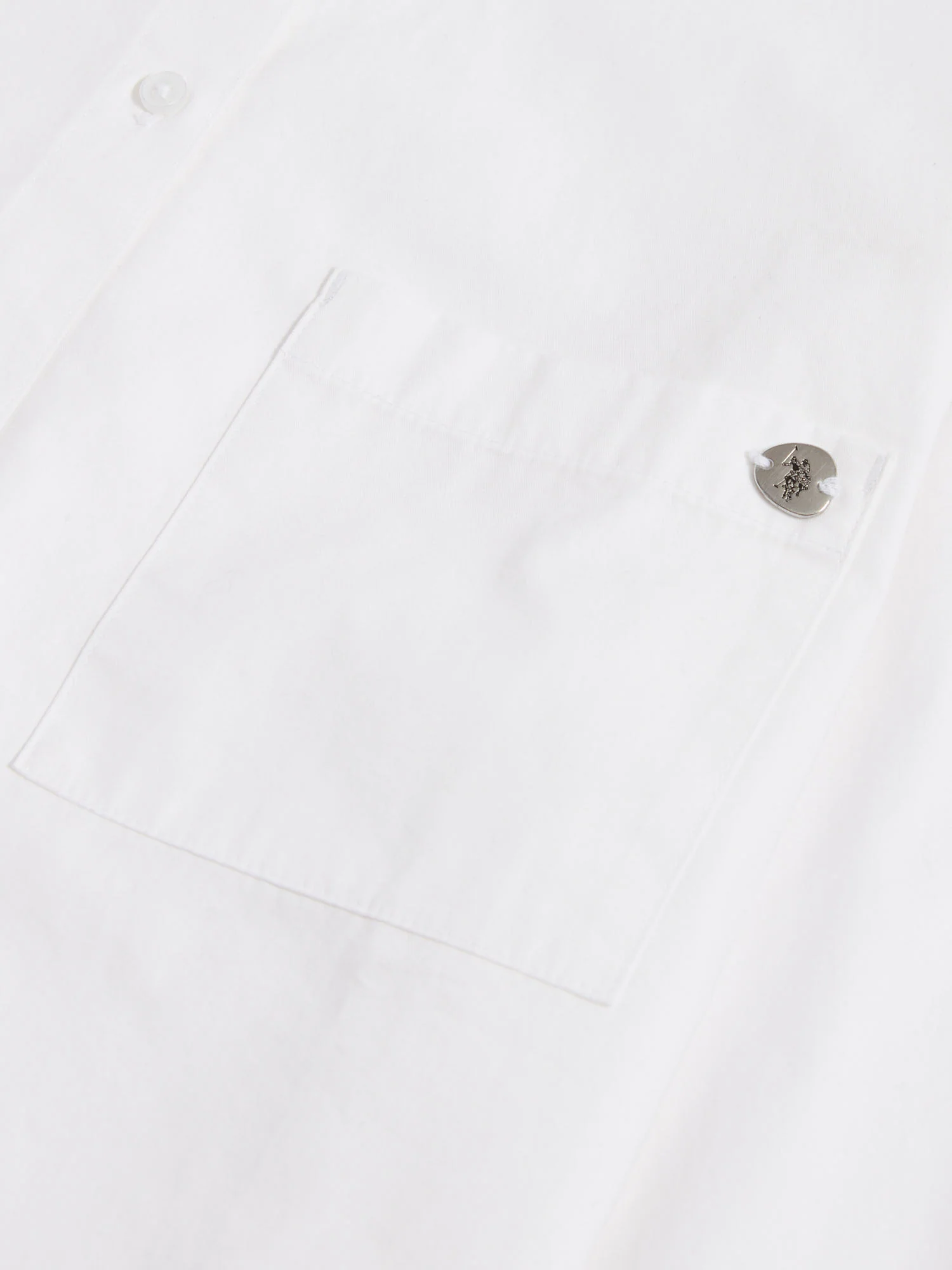 Womens Cotton Poplin Loose Fit Shirt Bright White - Image 7
