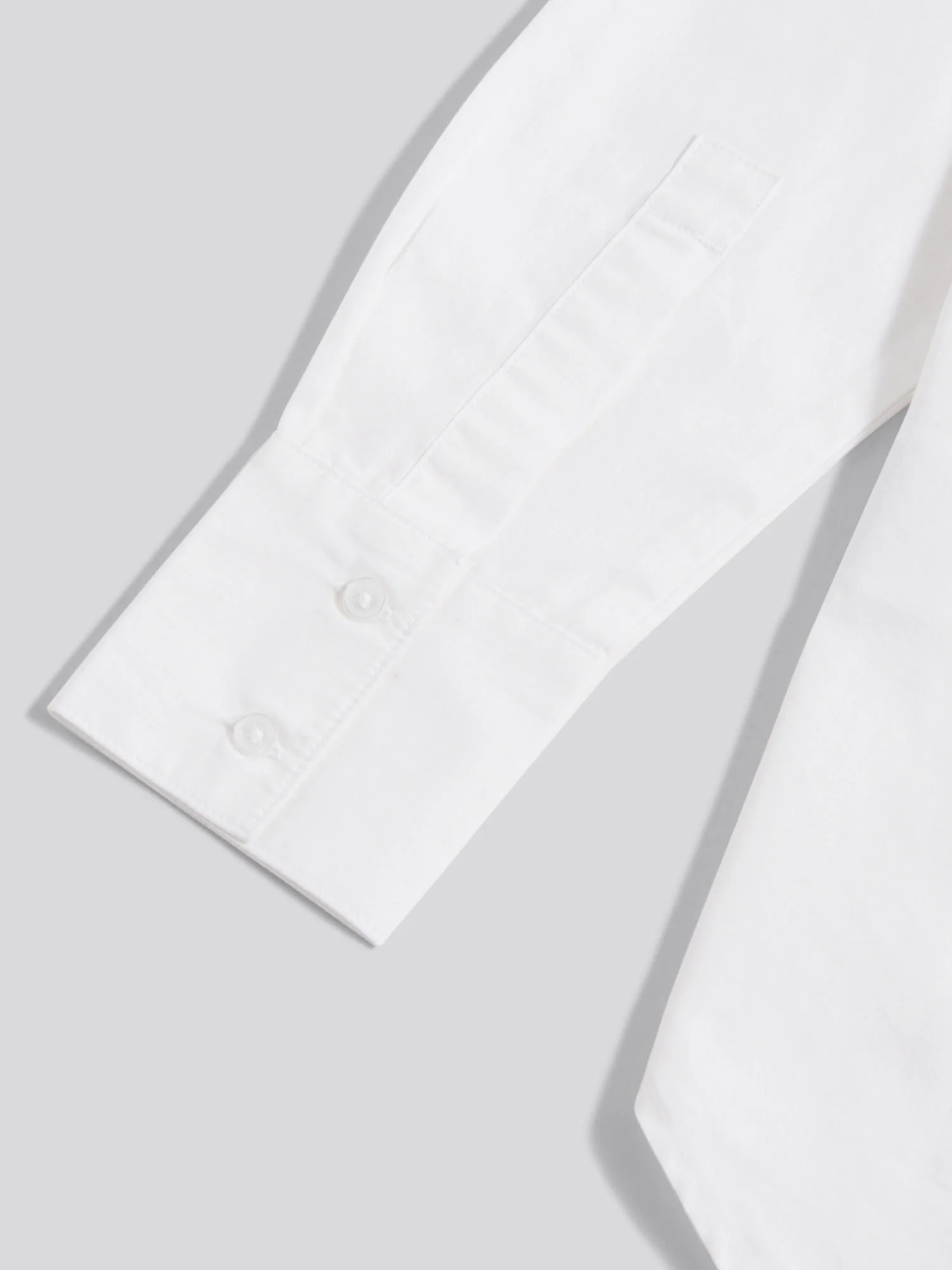 Womens Cotton Poplin Loose Fit Shirt Bright White - Image 8