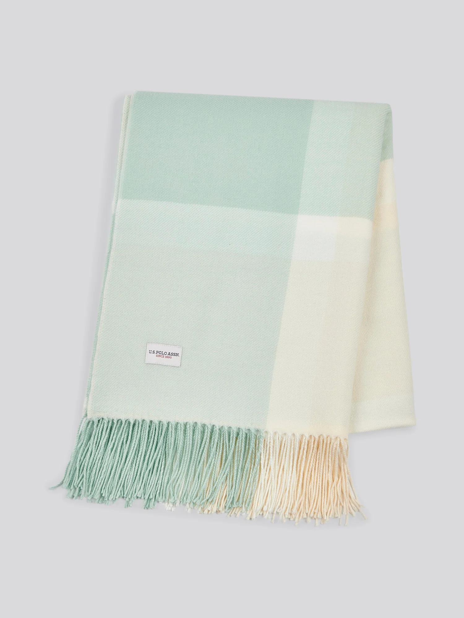 Luxurious Soft Check Boxed Throw in Harbour Grey - Image 5