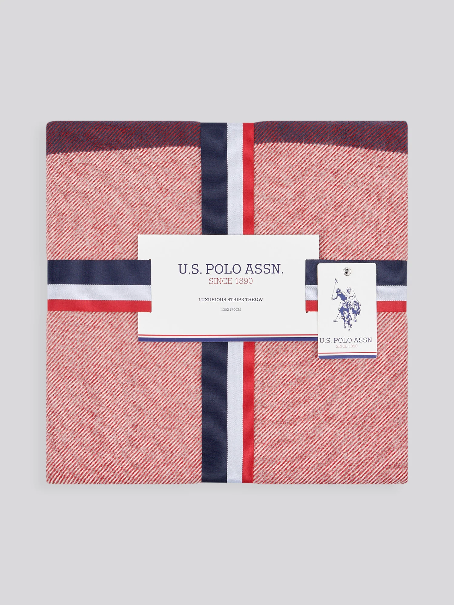 Luxurious Stripe Throw in Navy Iris - Image 3