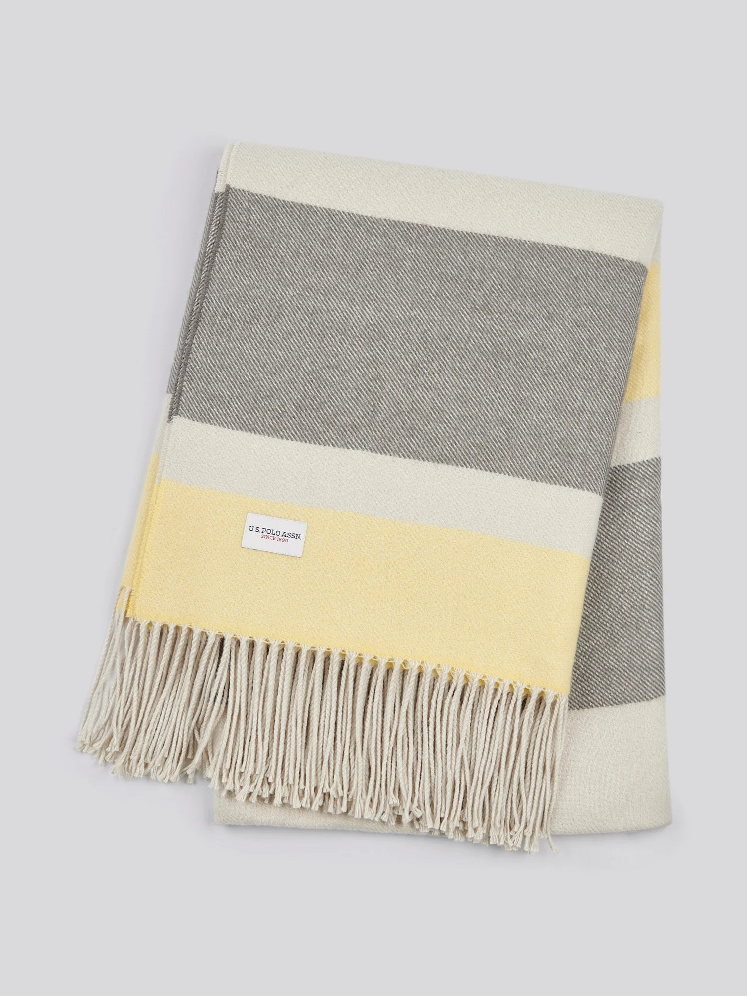Luxury Breton Stripe Throw in Tornado - Image 5