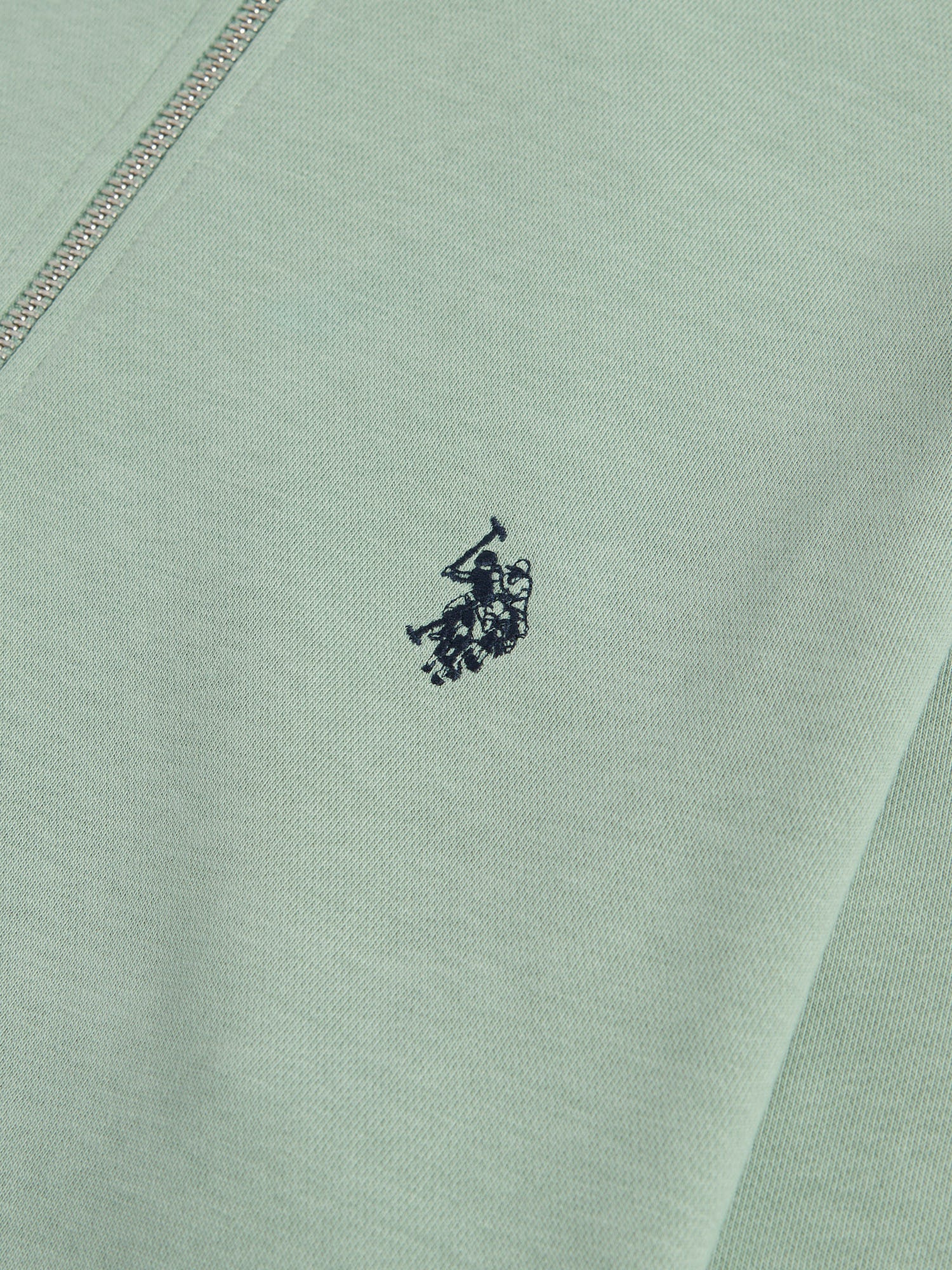 Mens 1/4 Zip Sweatshirt Iceberg Green - Image 8