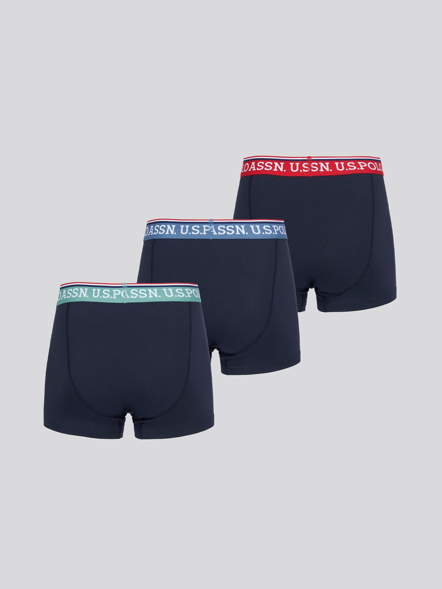Mens 3 Pack Brand Highlight Boxer Shorts Dark Sapphire Navy - Image 14
