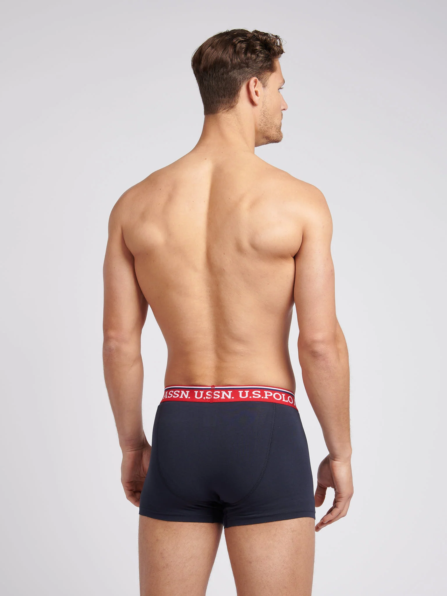 Mens 3 Pack Brand Highlight Boxer Shorts Dark Sapphire Navy - Image 6