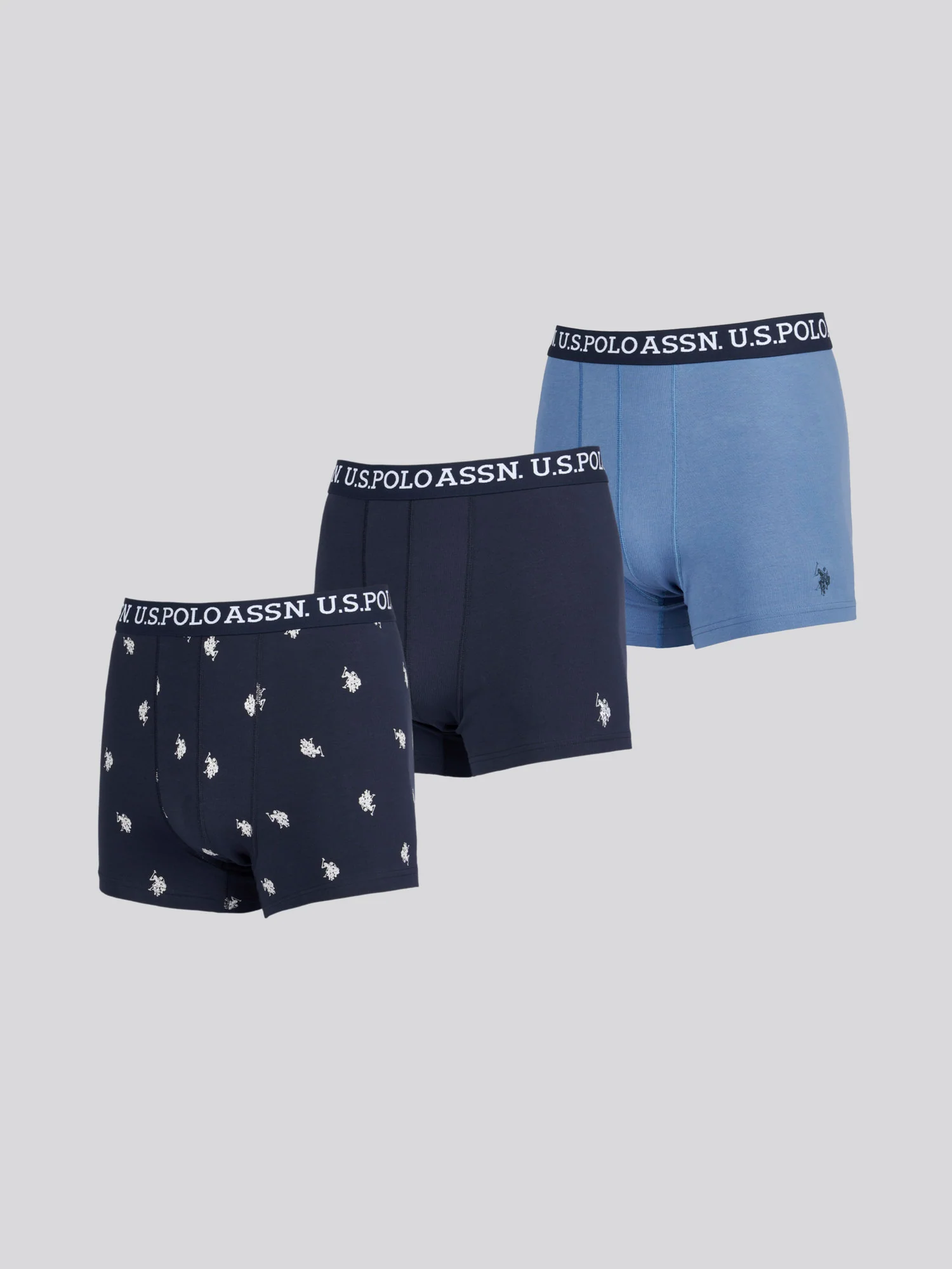 Mens 3 Pack USPA Trunk Dark Sapphire Navy - Image 14