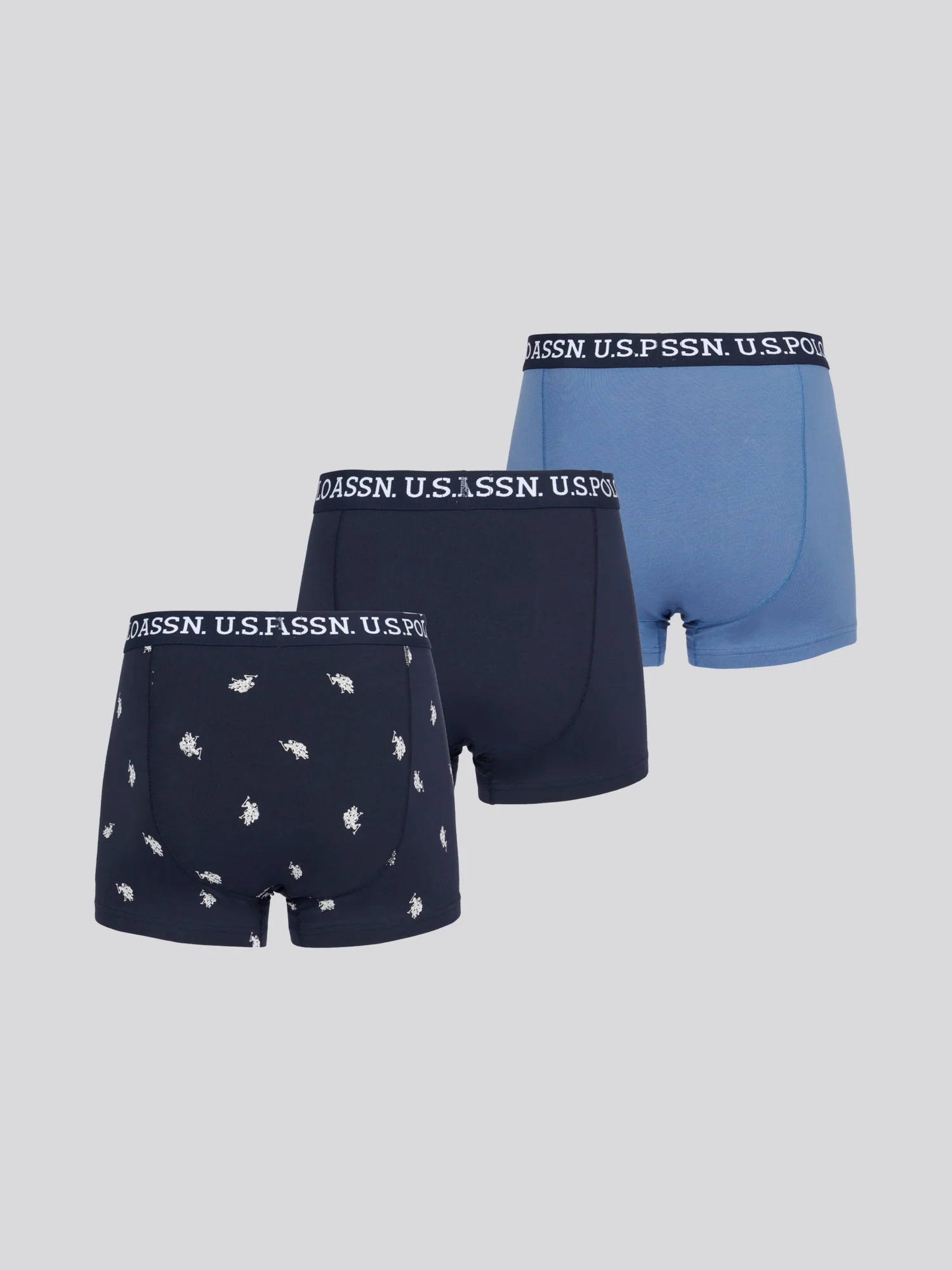 Mens 3 Pack USPA Trunk Dark Sapphire Navy - Image 16