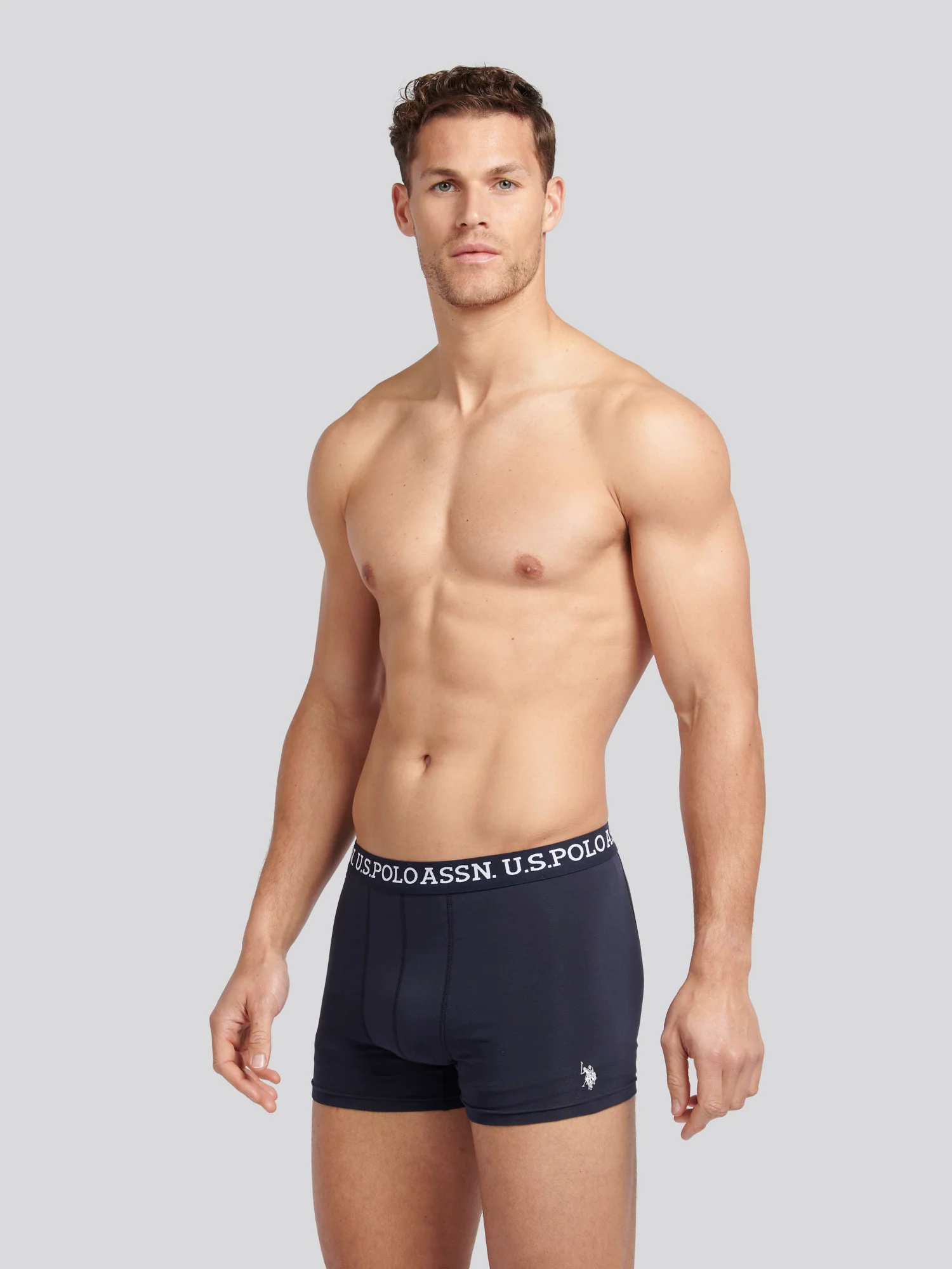 Mens 3 Pack USPA Trunk Dark Sapphire Navy - Image 2