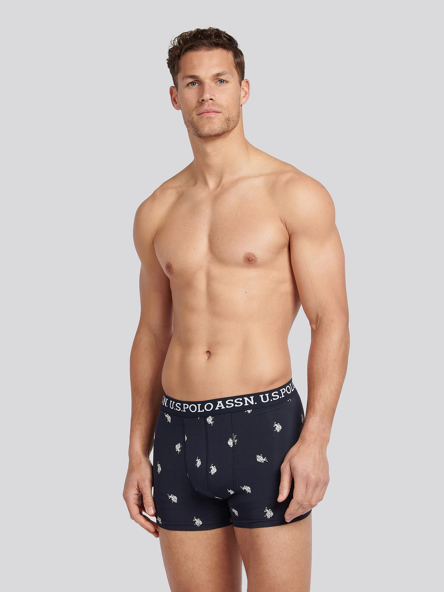 Mens 3 Pack USPA Trunk Dark Sapphire Navy - Image 3