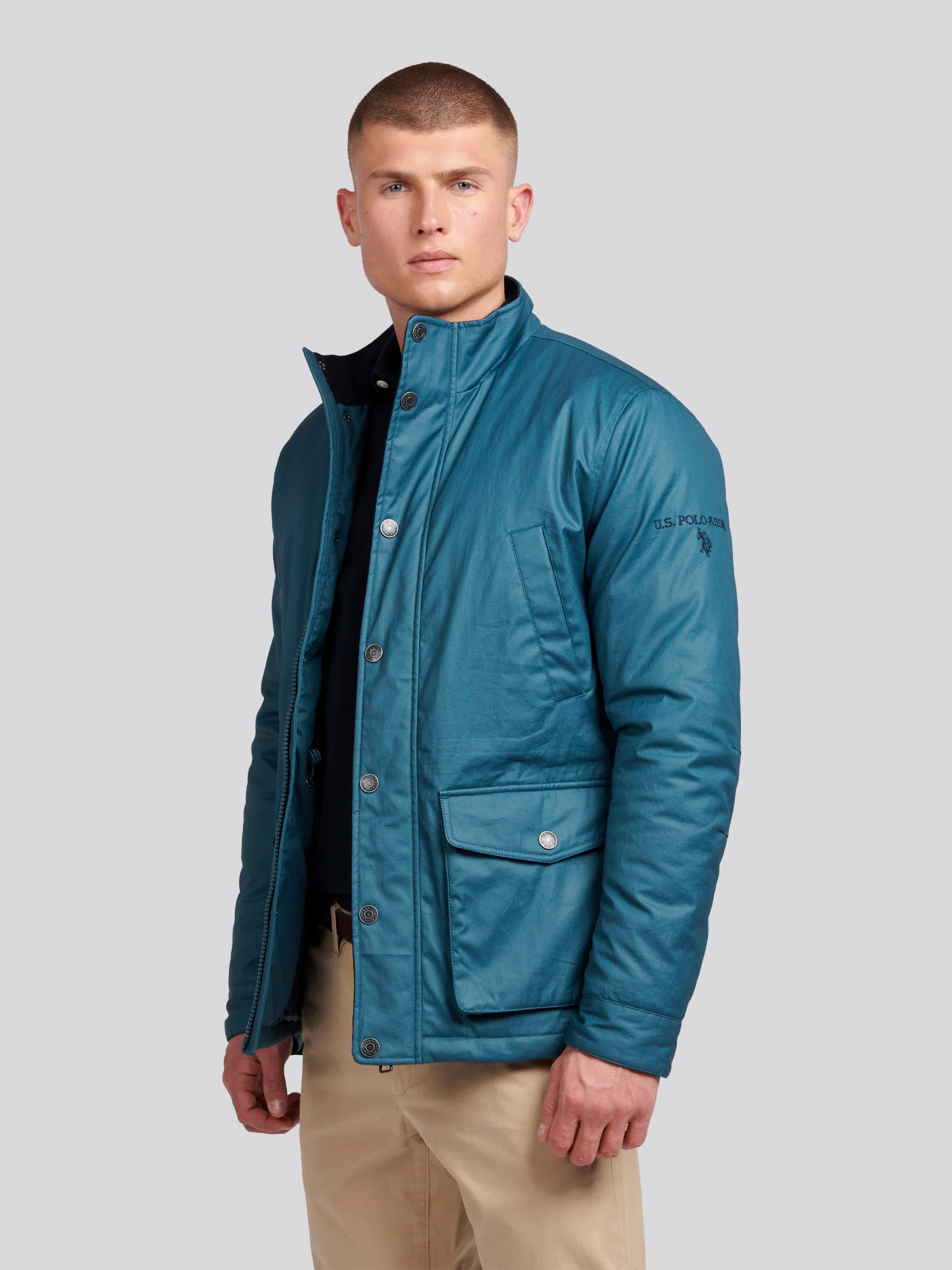Mens 4 Pocket Field Jacket in Stargazer - Image 8