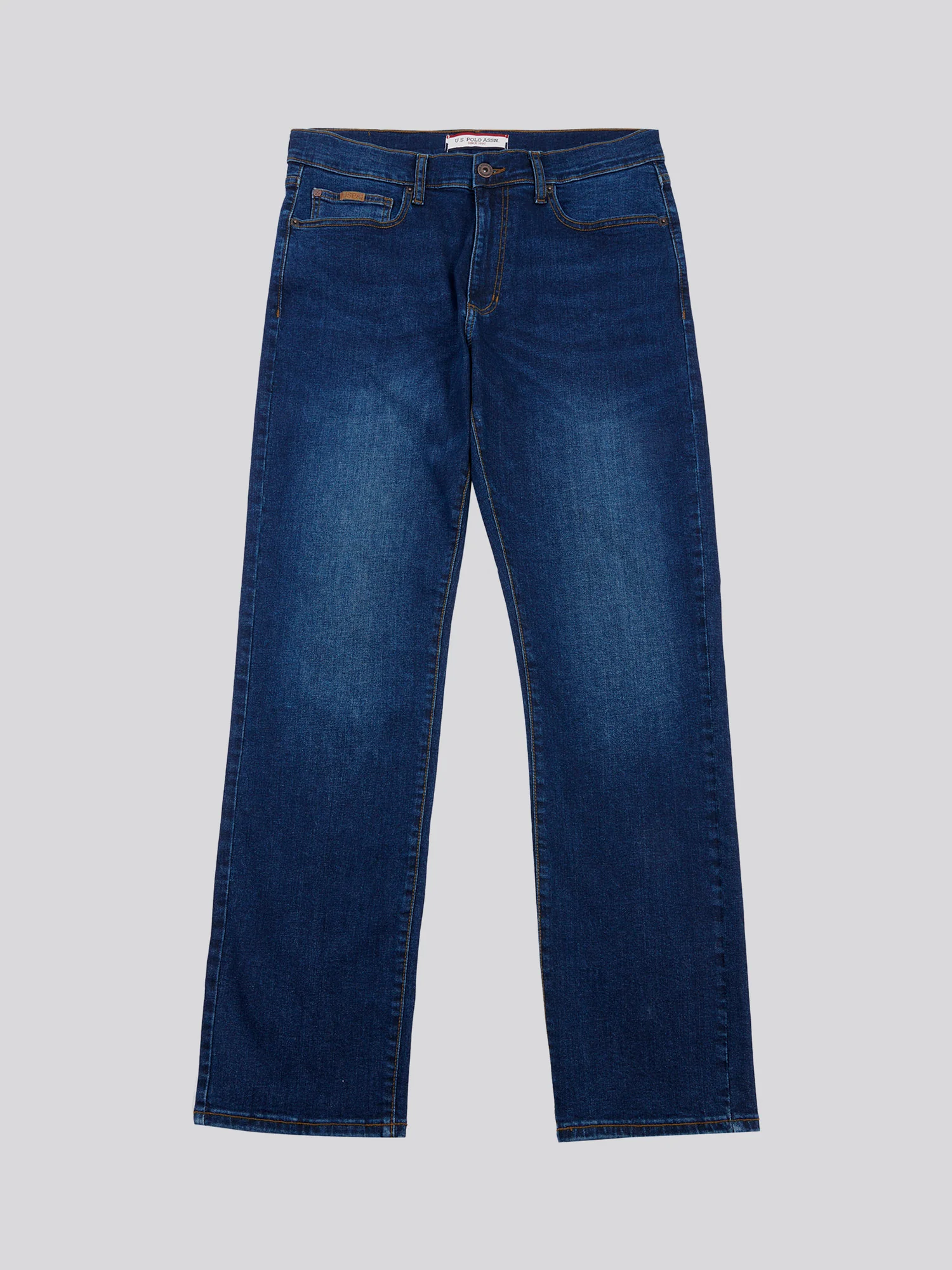 Mens 5 Pocket Regular Fit Denim Jeans in Dark Wash - Image 6