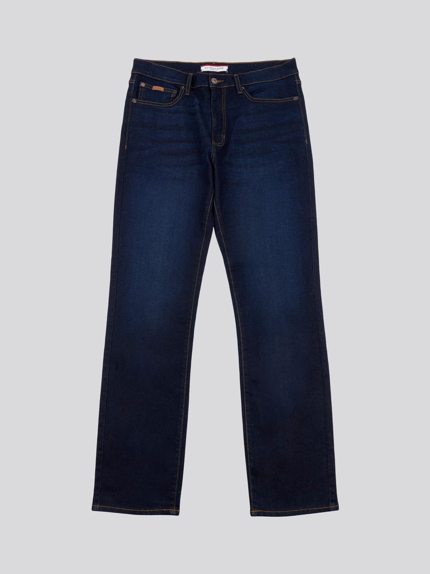 Mens 5 Pocket Regular Fit Denim Jeans in Rinse Wash - Image 5