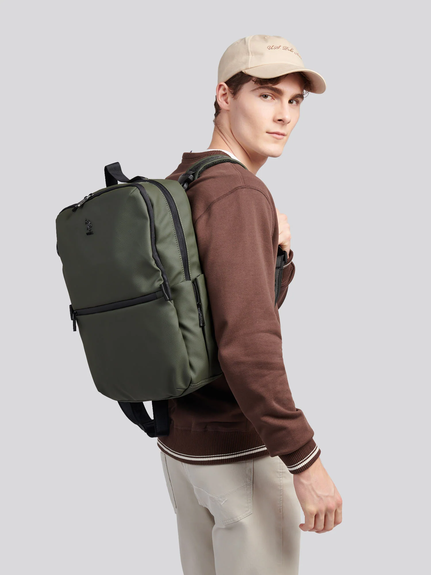 Mens Arrowhead Backpack in Army Green - Image 4