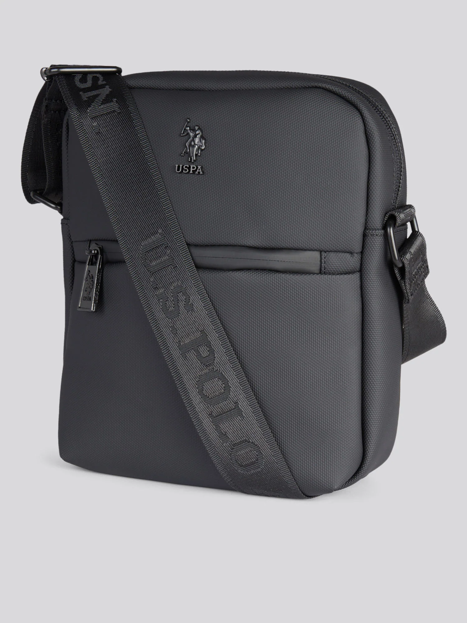Mens Arrowhead Crossbody Bag in Black - Image 2
