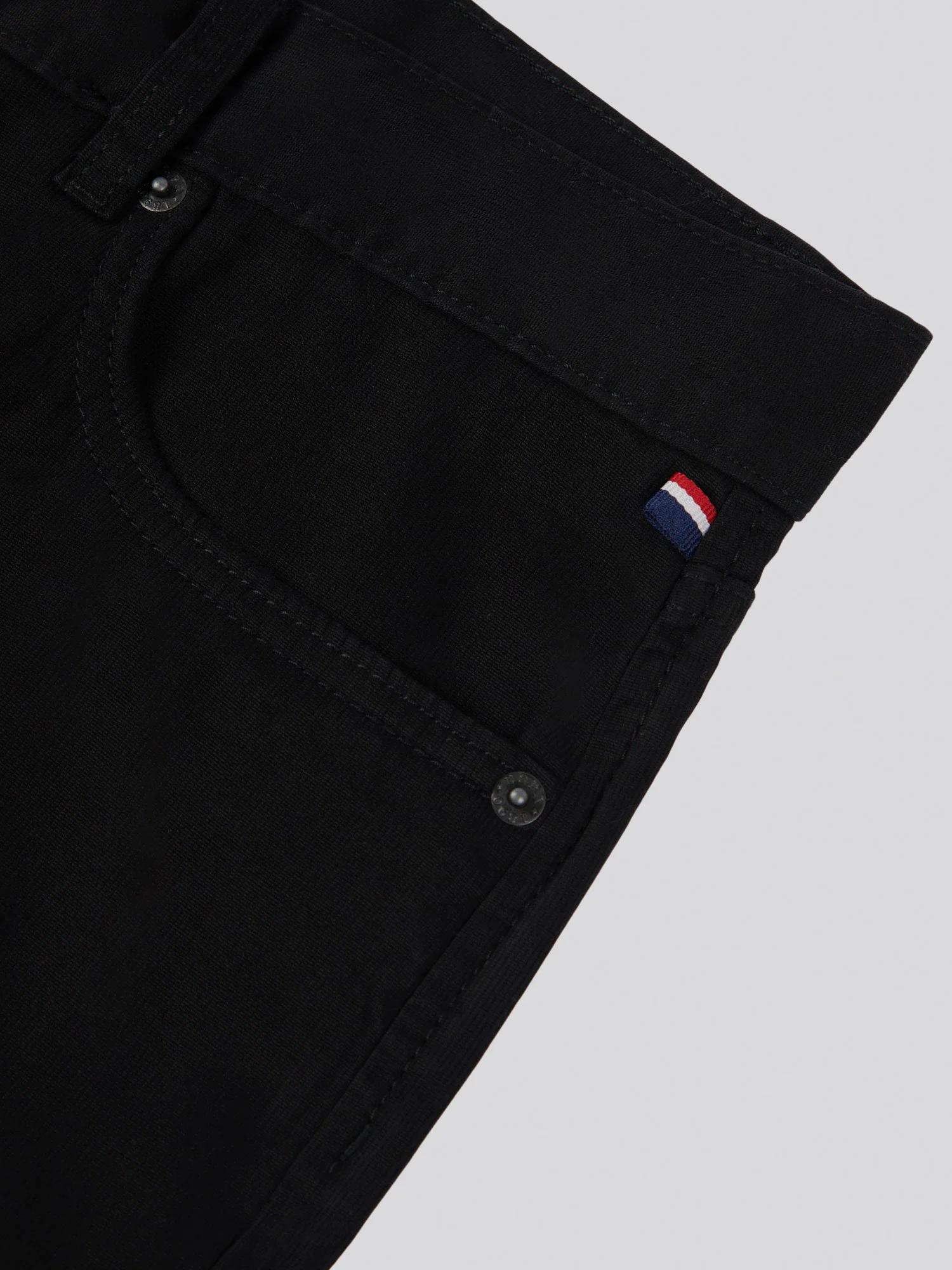 Mens Bedford Cord 5 Pocket Trouser in Black - Image 10