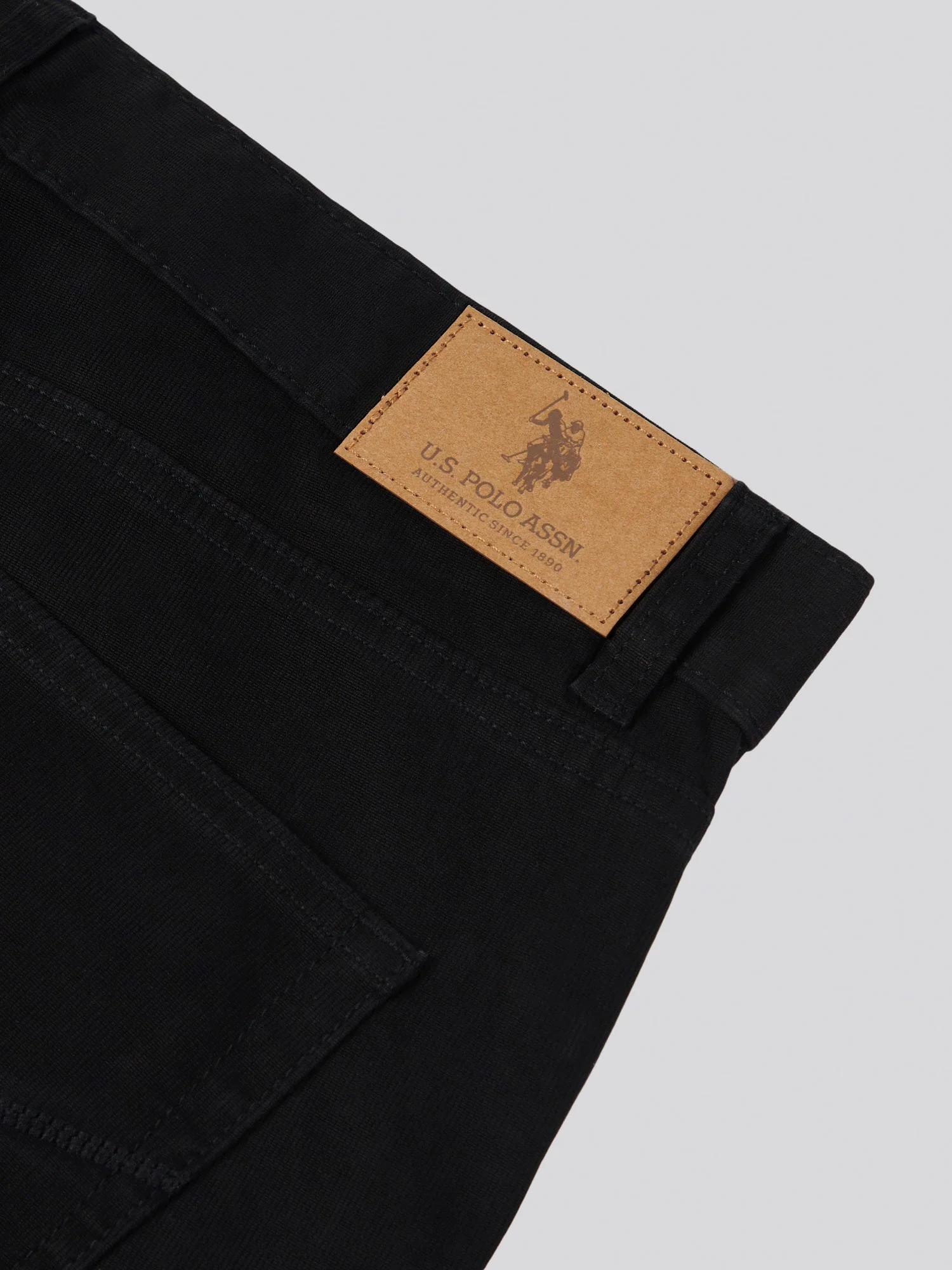 Mens Bedford Cord 5 Pocket Trouser in Black - Image 11