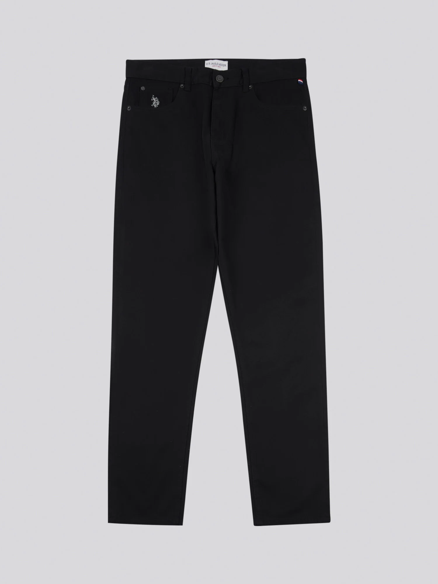 Mens Bedford Cord 5 Pocket Trouser in Black - Image 7