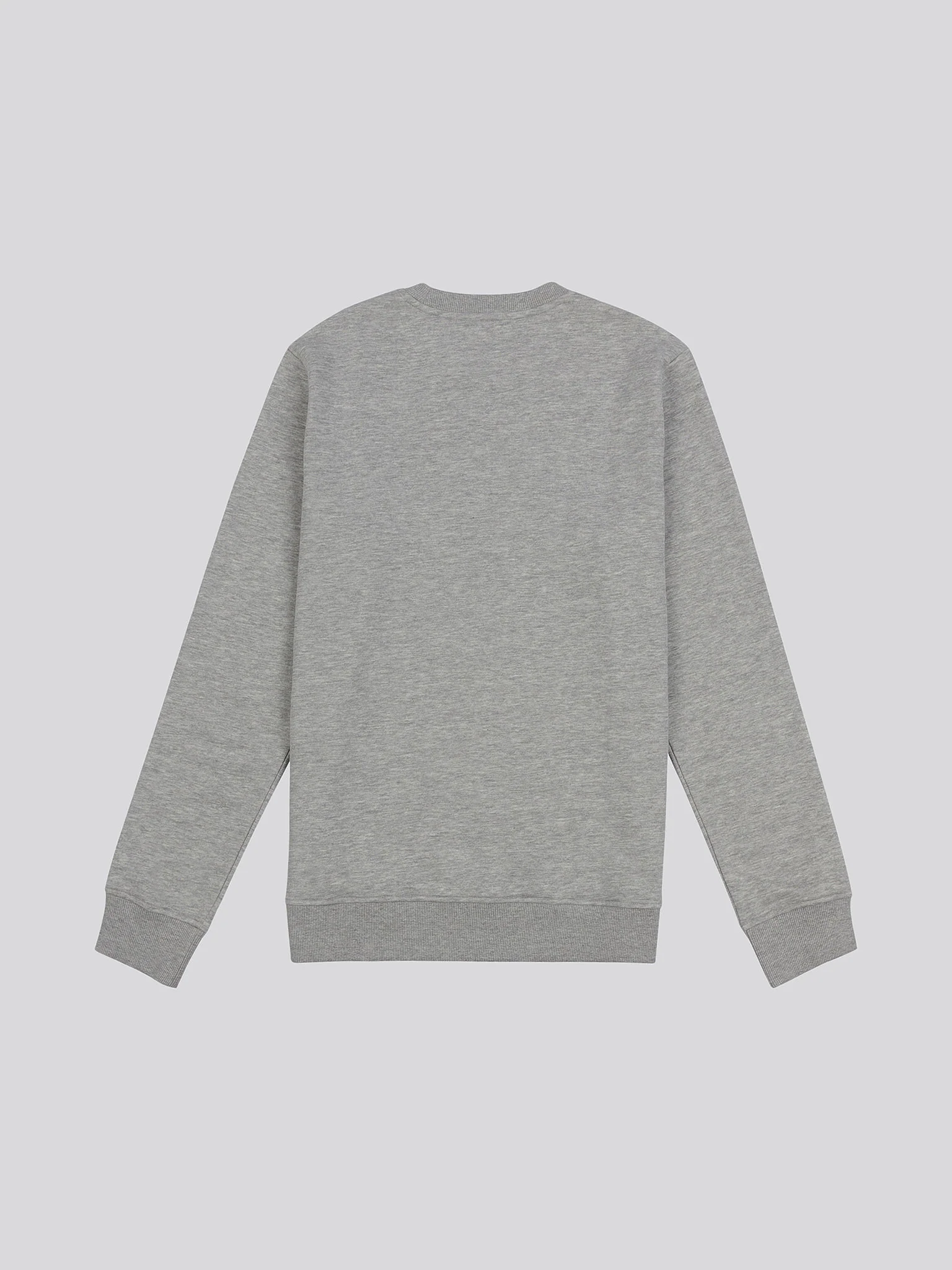 Mens Block Flag Graphic Crew Neck Sweater in Vintage Grey Heather - Image 6