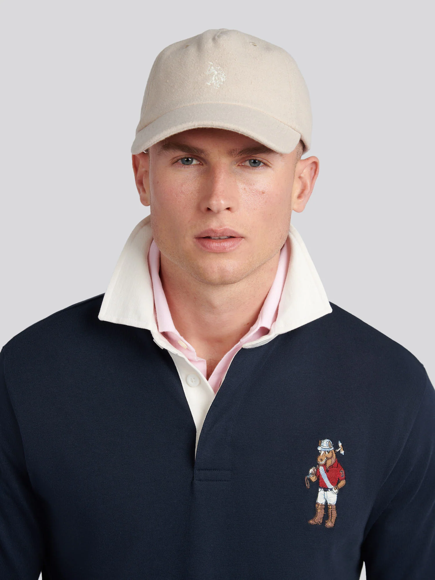 Mens Boucle Cap in Atmosphere - Image 2