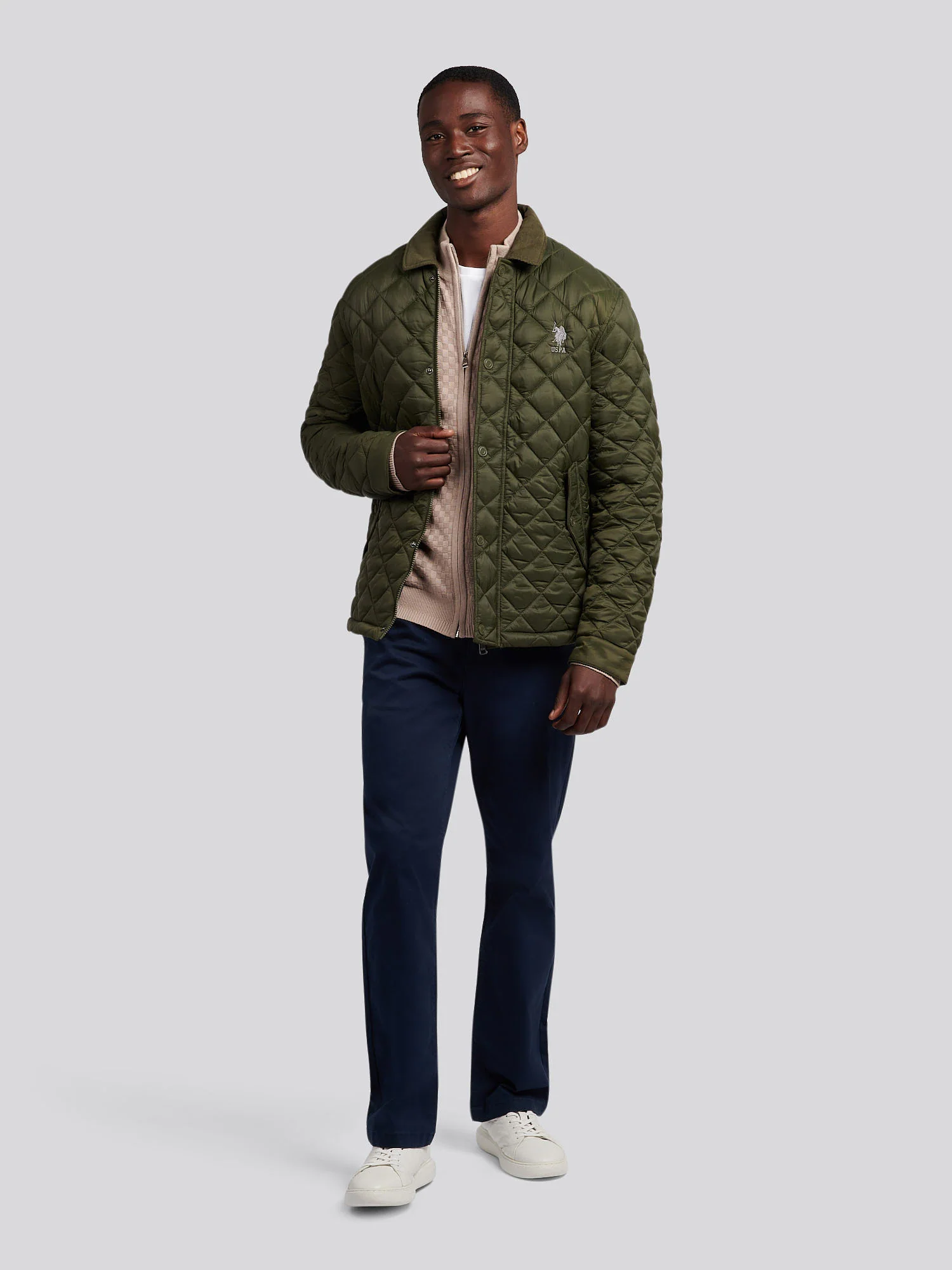 Mens Bound Internal Hacking Jacket in Forest Night - Image 5