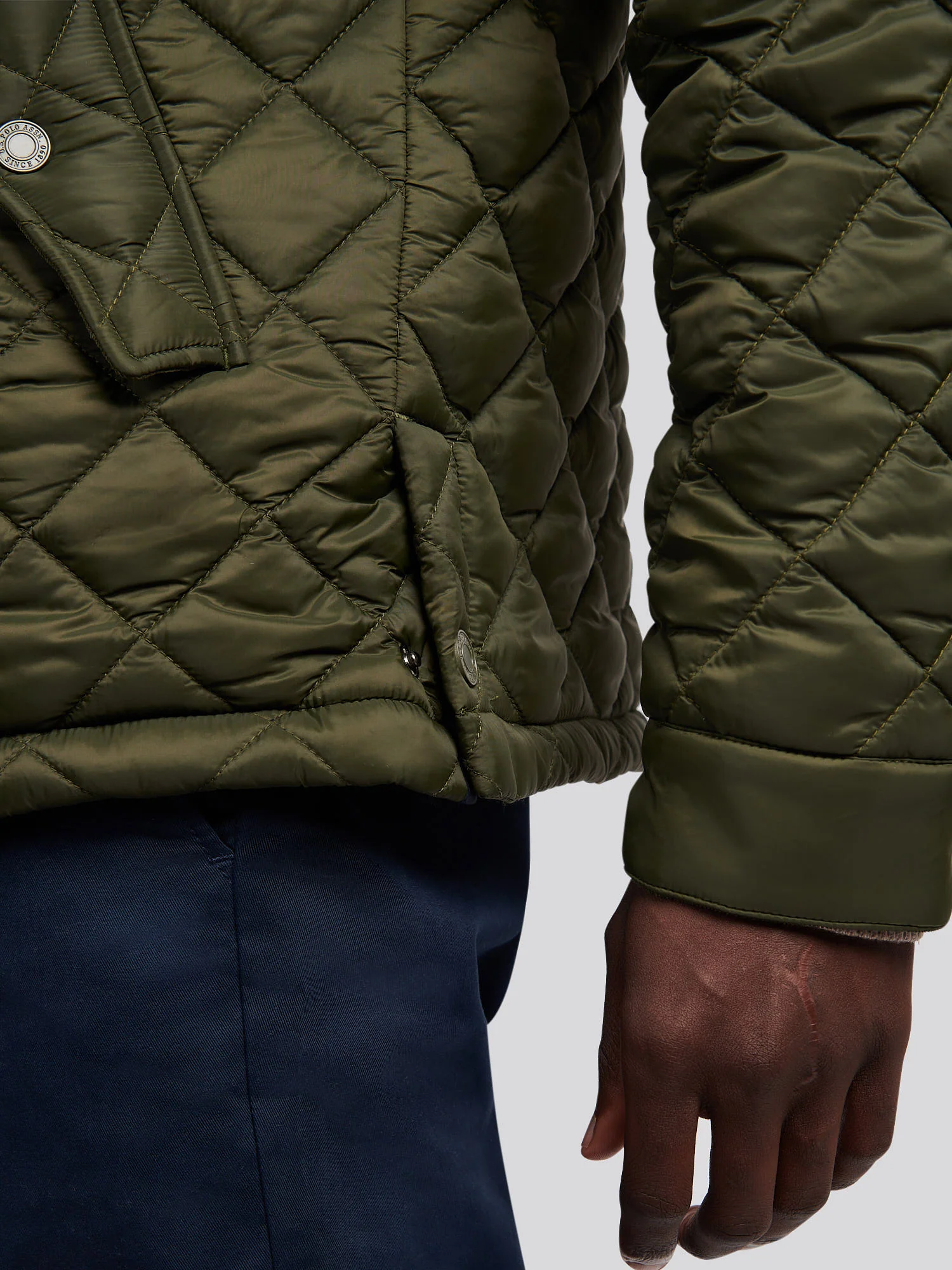 Mens Bound Internal Hacking Jacket in Forest Night - Image 6