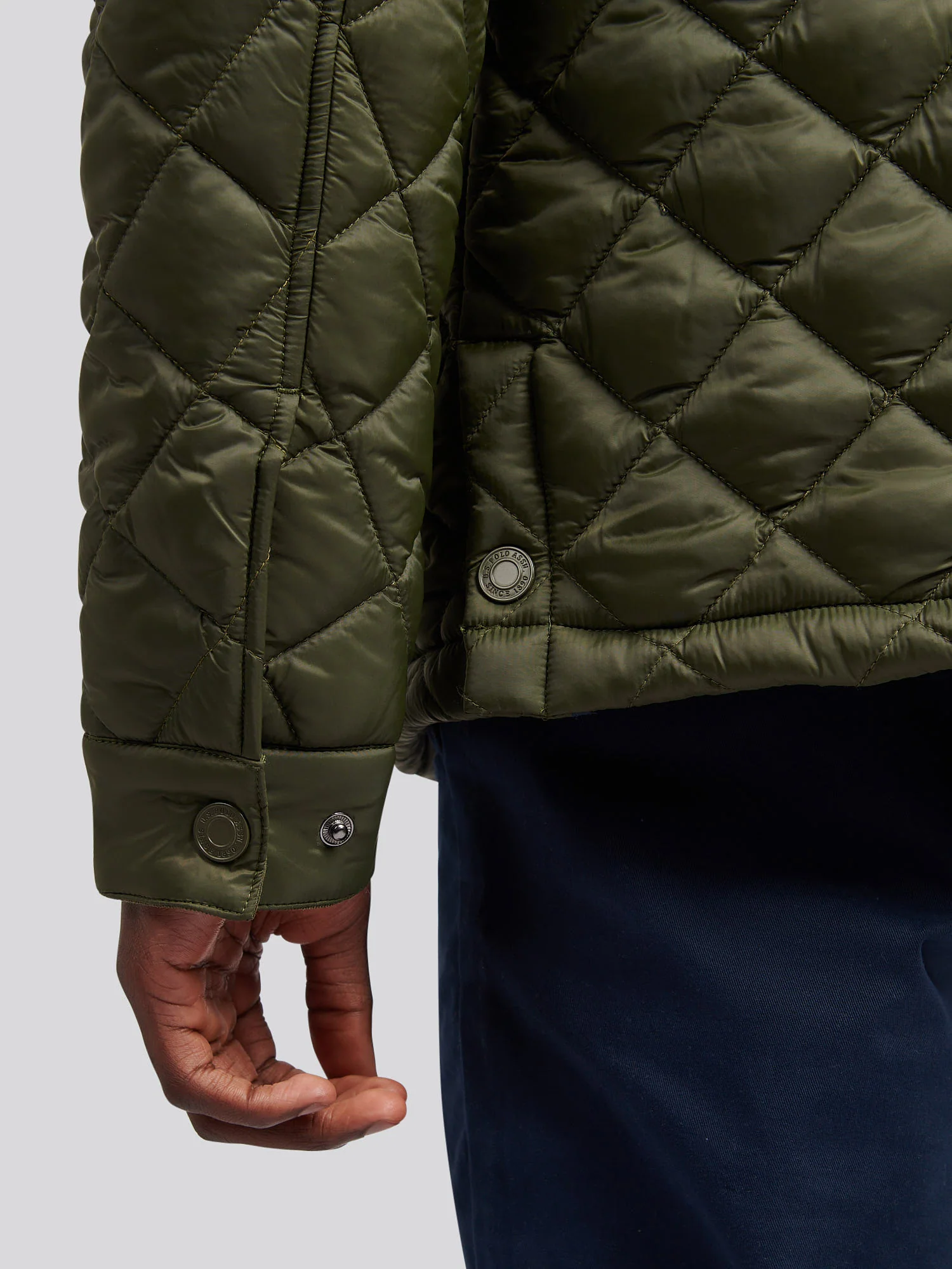 Mens Bound Internal Hacking Jacket in Forest Night - Image 7